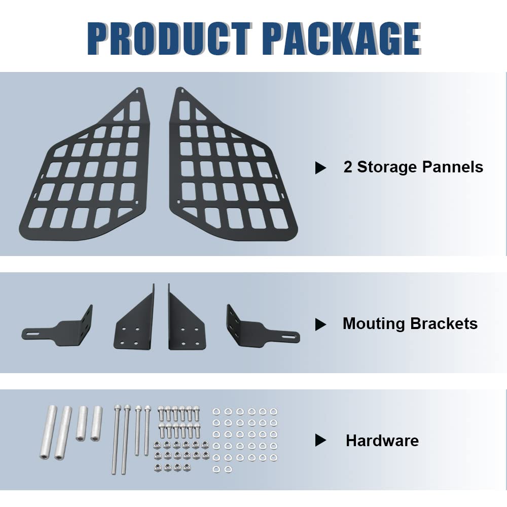 Toyota 4Runner Rear Window MOLLE Panels (2010-2024) | Modular Storage System for Cargo Organization | Durable Trunk Rack Accessories | Perfect for Camping, Off-Roading & Gear Storage