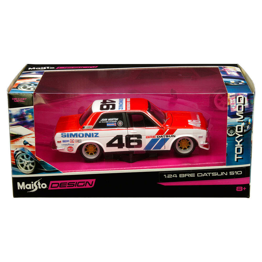 Maisto 1:24 Scale Diecast Model Car - 1970 Datsun 510 Bluebird Coupe Collectible Toy Vehicle | Perfect for Display, Gifts & Car Enthusiasts