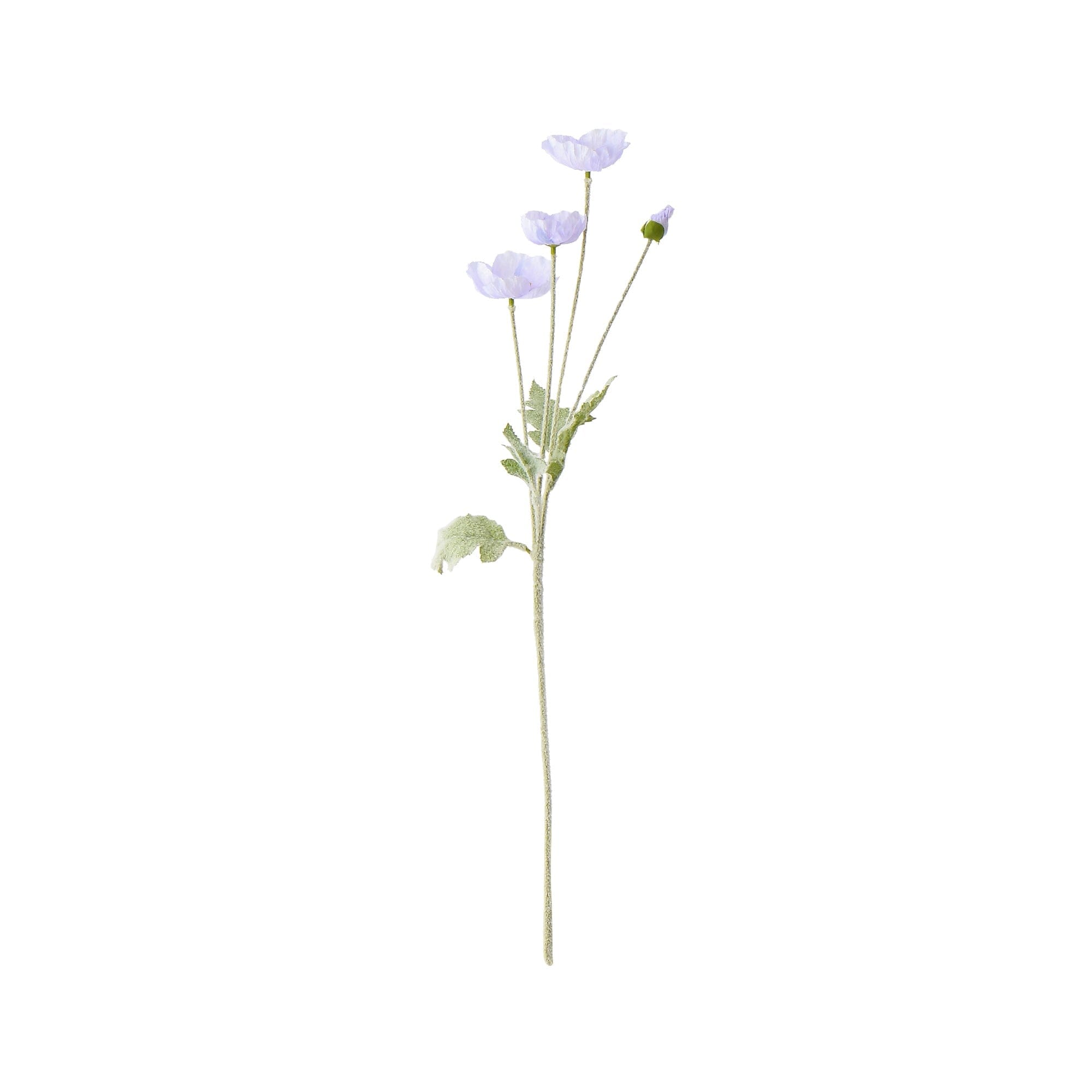 Art Flower Poppy S Purple - Handmade Silk Poppy Flower Bouquet for Home Decor, Wedding Centerpieces & Floral Arrangements