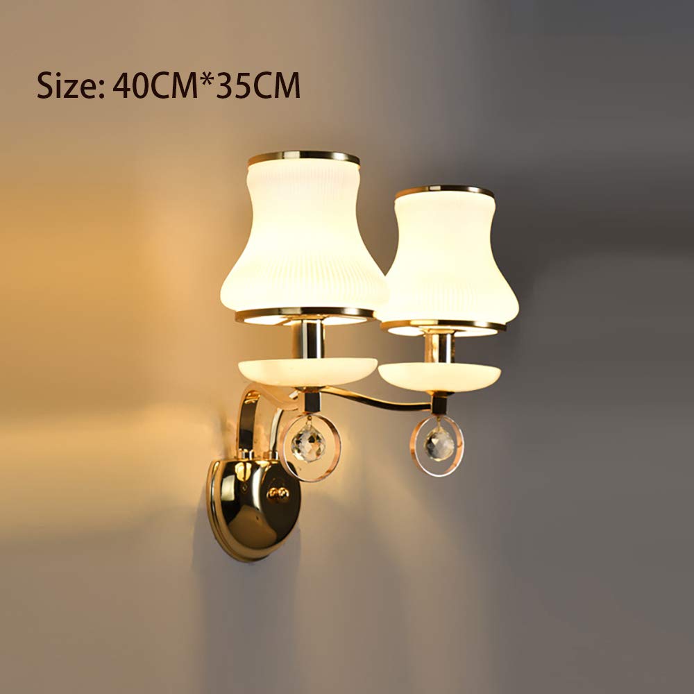Modern LED Wall Sconces - Crystal Pendant Wall Lamp with E14 Socket for Bedroom, Living Room & Aisle | Indoor Wall Wash Lighting for Home Decor & Ambient Atmosphere