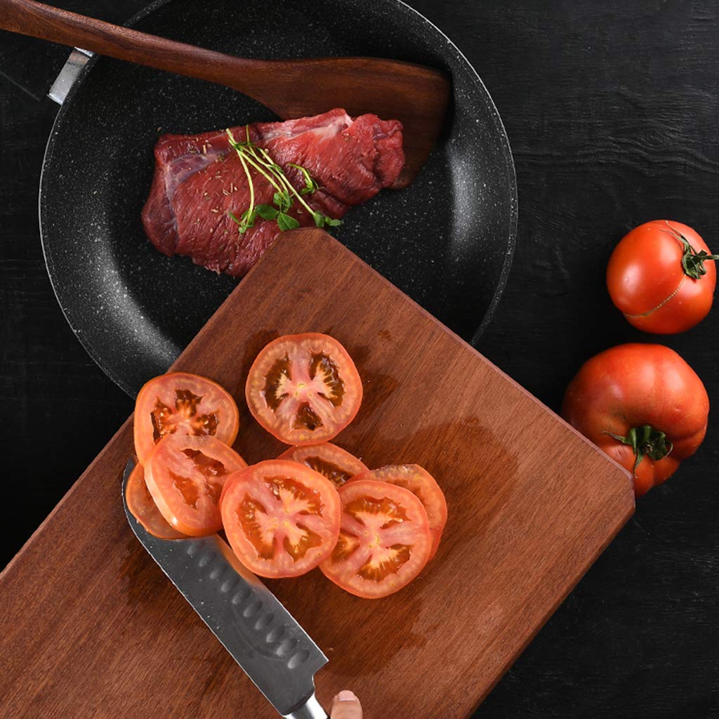 Premium Ebony Wood Reversible Chopping Board - Solid Wood Cutting Board with Handle for Kitchen, Home, Hotels (5 Sizes) - Perfect for Meat Carving, Vegetable Chopping & Food Prep