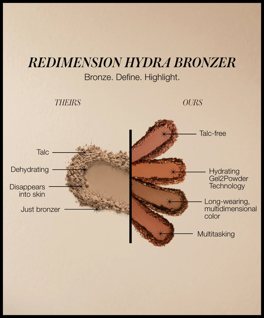 ReDimension Hydra Bronzer - Sun-Kissed Glow Makeup for a Natural Tan Look | Perfect for Summer, Beach, and Everyday Wear