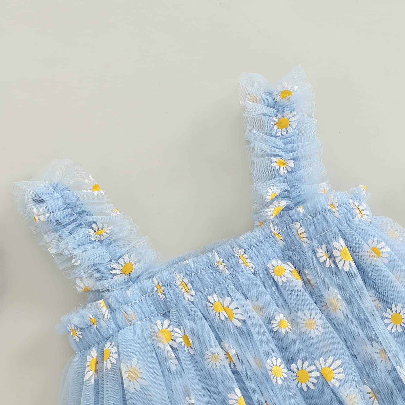 Boho Lace A-Line Sundress for Toddler Girls - Floral Summer Dress with Ruffles | Perfect for Beach, Party, and Outdoor Play