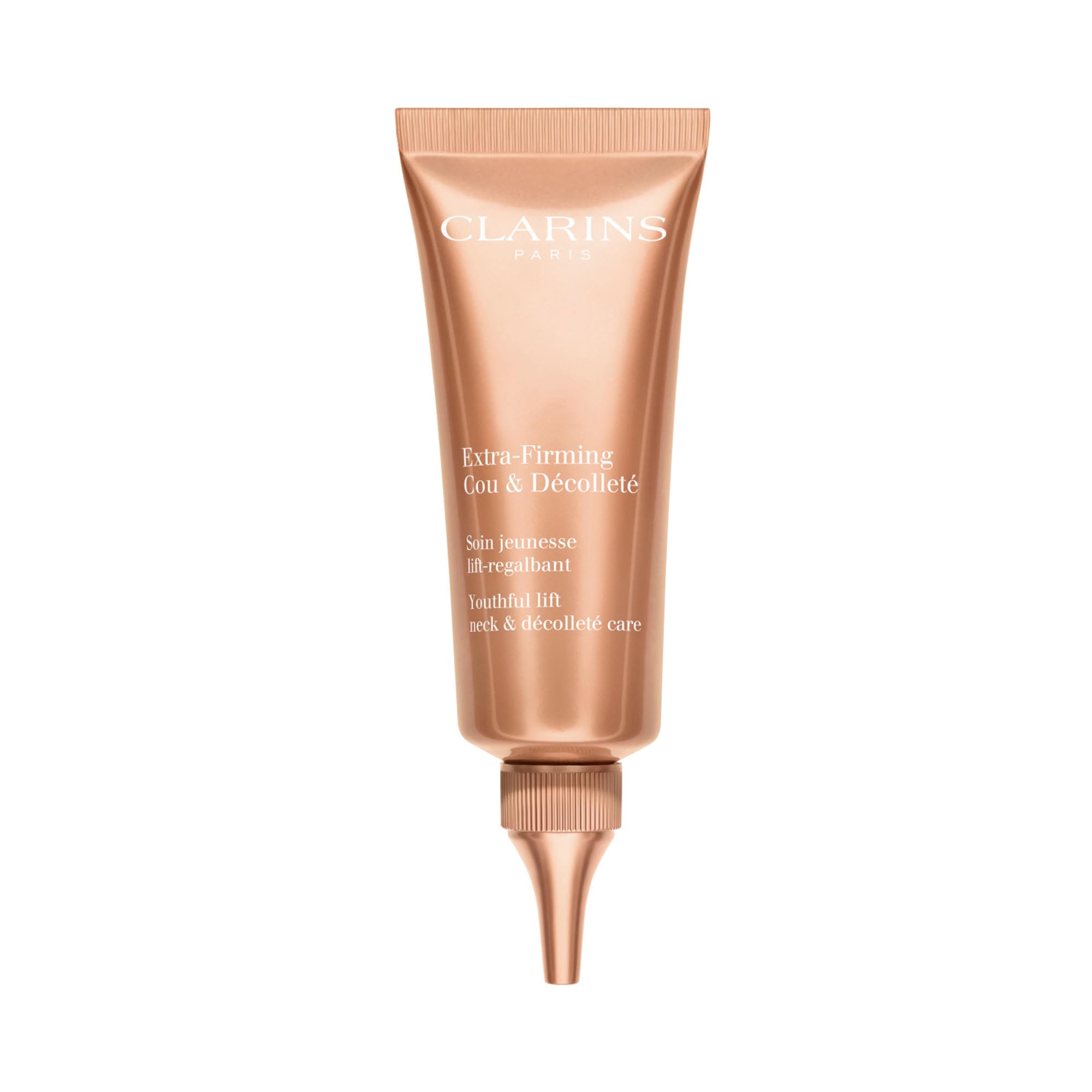 Clarins Extra-Firming Neck and Décolleté Cream - Anti-Aging Moisturizer for Visible Firming, Smoothing & Lifting | Reduces Wrinkles & Dark Spots | 2.5 oz | Perfect for Nighttime Skincare Routine & Special Occasion Prep