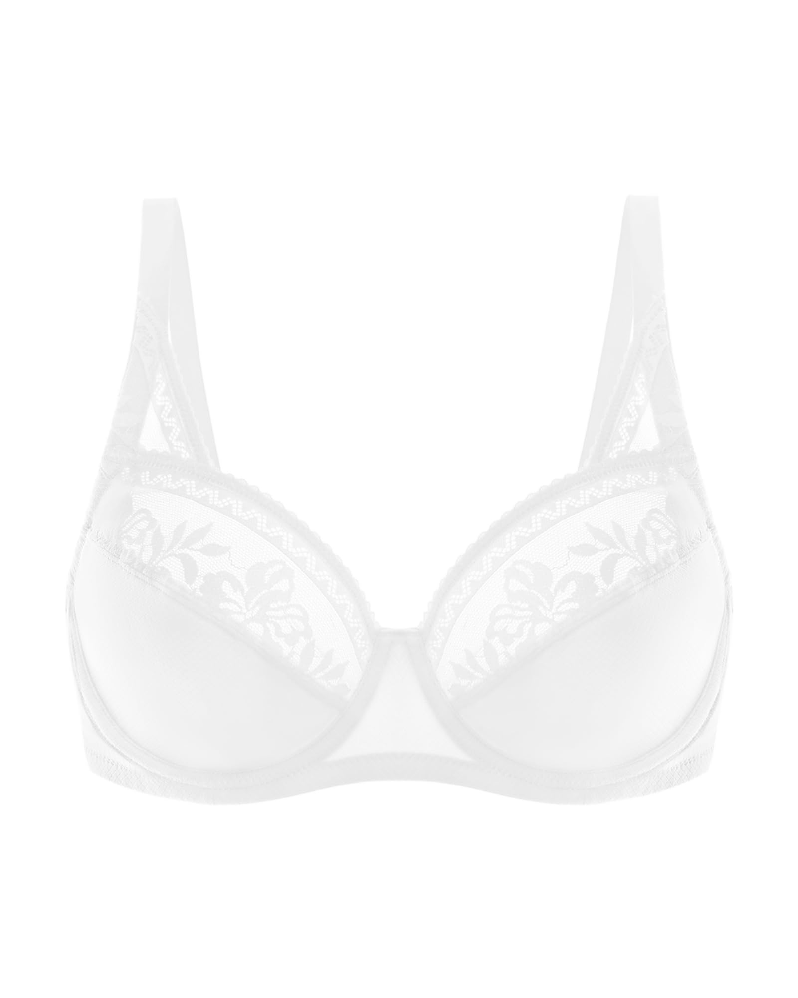 HSIA Women's Full Coverage Minimizer Bras - Plus Size Unlined Underwire Lace Bra for Heavy Breasts | Comfortable Support for Everyday Wear & Special Occasions