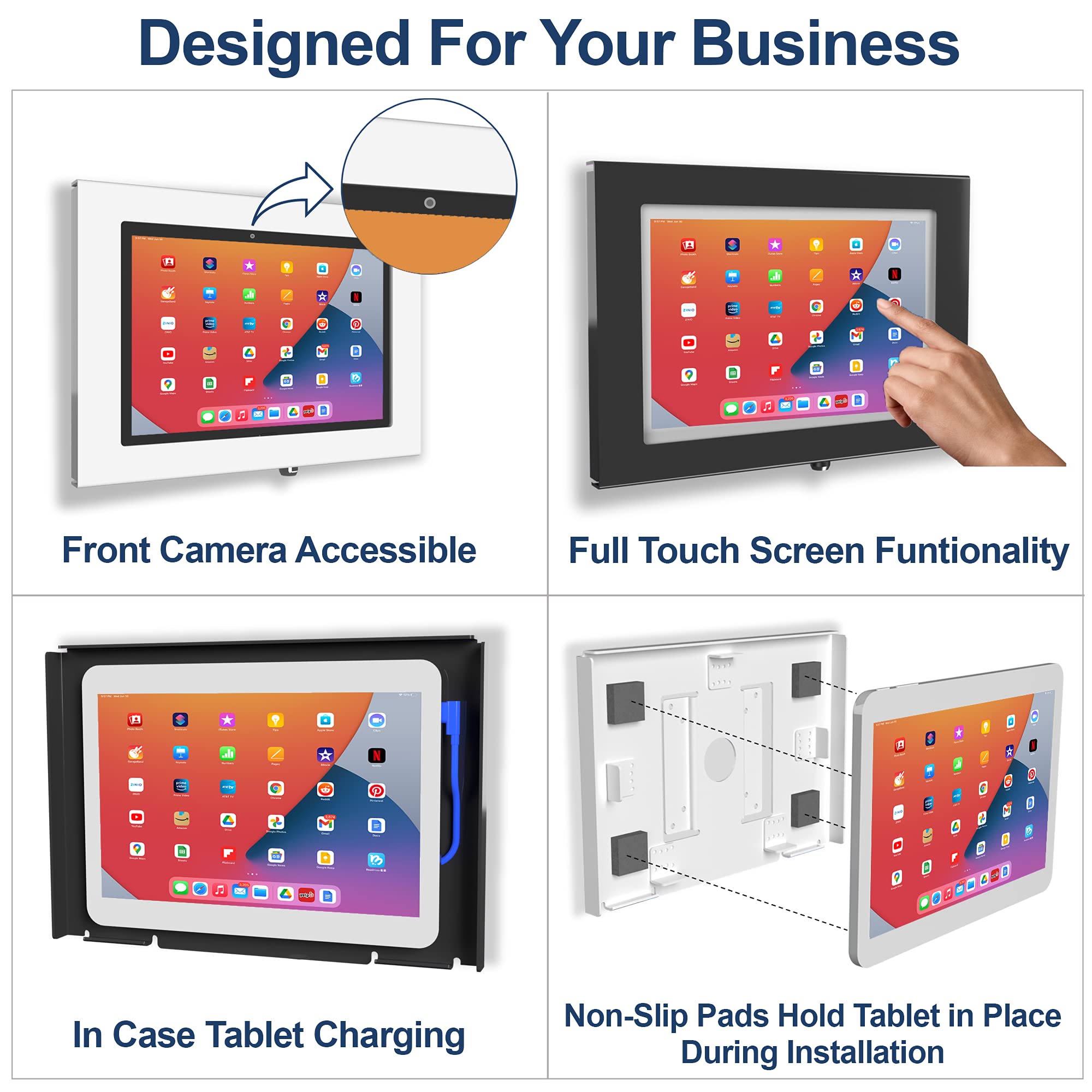 TABcare Heavy Duty Security Locking Case for Apple iPad Air 1/2 9.7