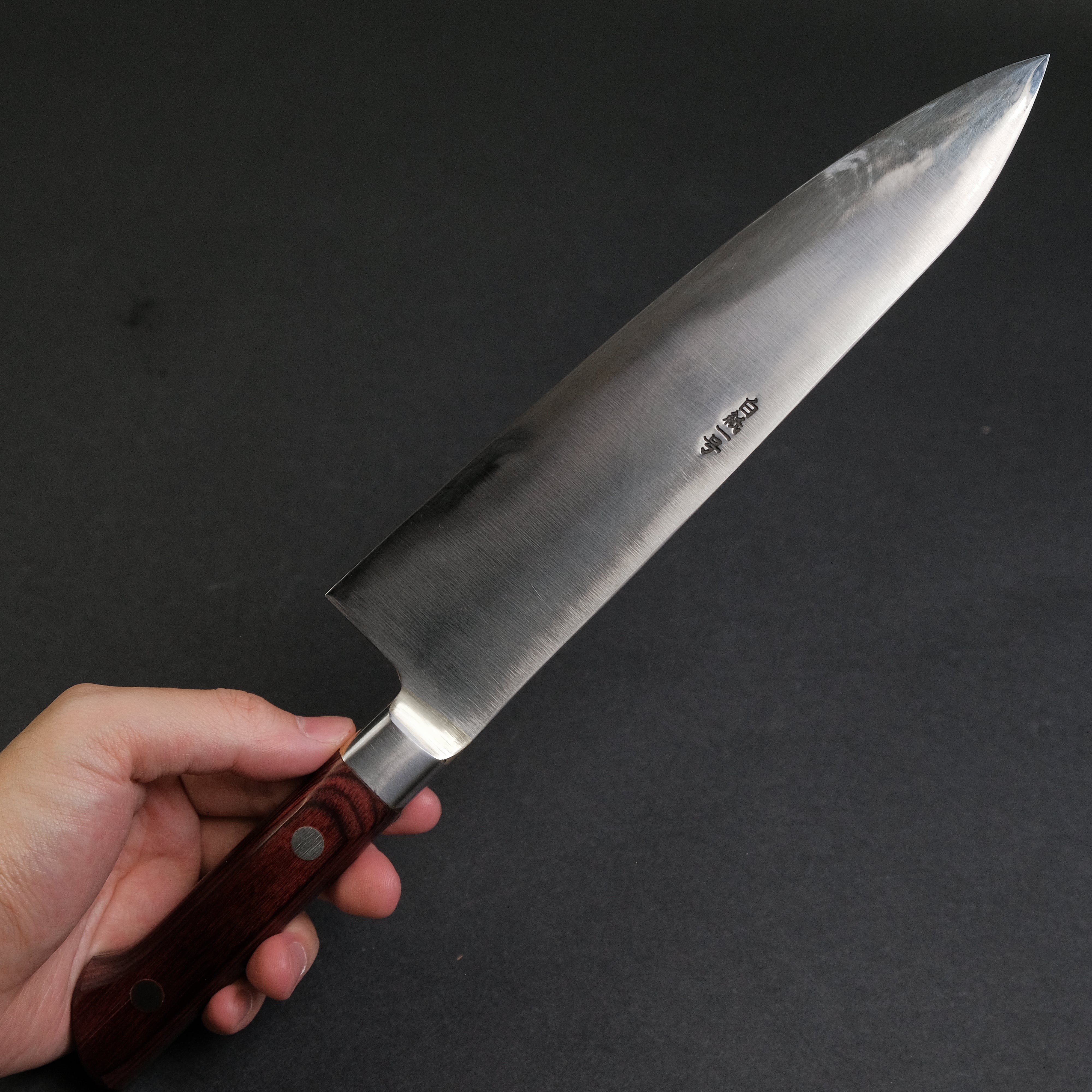 Premium Kogetsu White #1 Gyuto 210mm Japanese Chef Knife with Wine Pakka Handle - Perfect for Slicing, Dicing & Professional Cooking
