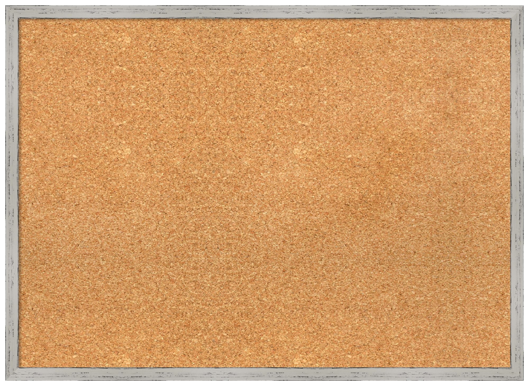 Amanti Art 21x29 Inch Natural Cork Board with White Wood Frame - Vision Board, Office Decor & Home Organization Pinboard | Perfect for Displaying Photos, Notes & Reminders in Home, Office or Coastal Style Spaces