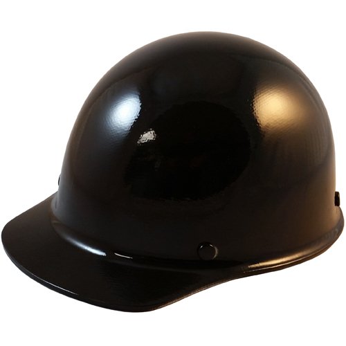 MSA Skullgard Small Hard Hat with Ratchet Suspension - OSHA Approved Safety Helmet for Construction, Industrial & Outdoor Work - Black Cap Style Protective Gear