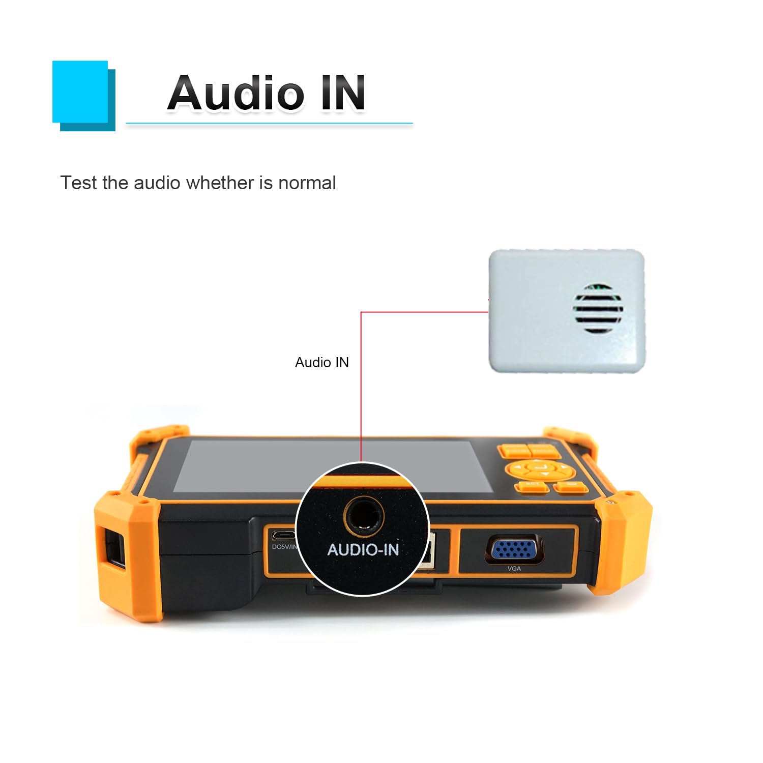 WANLUTECH HD-3200C 8MP CCTV Camera Tester with 5