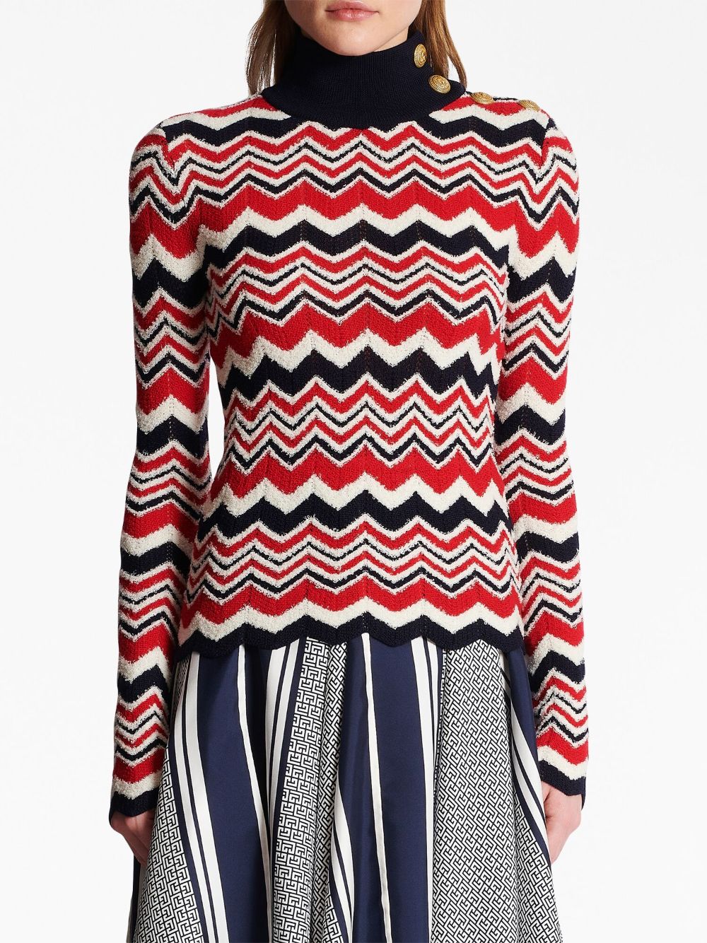 Balmain Multicolor Sweaters for Women - Luxury Knitwear for Fall & Winter Fashion | Perfect for Casual Outfits, Office Wear & Evening Events