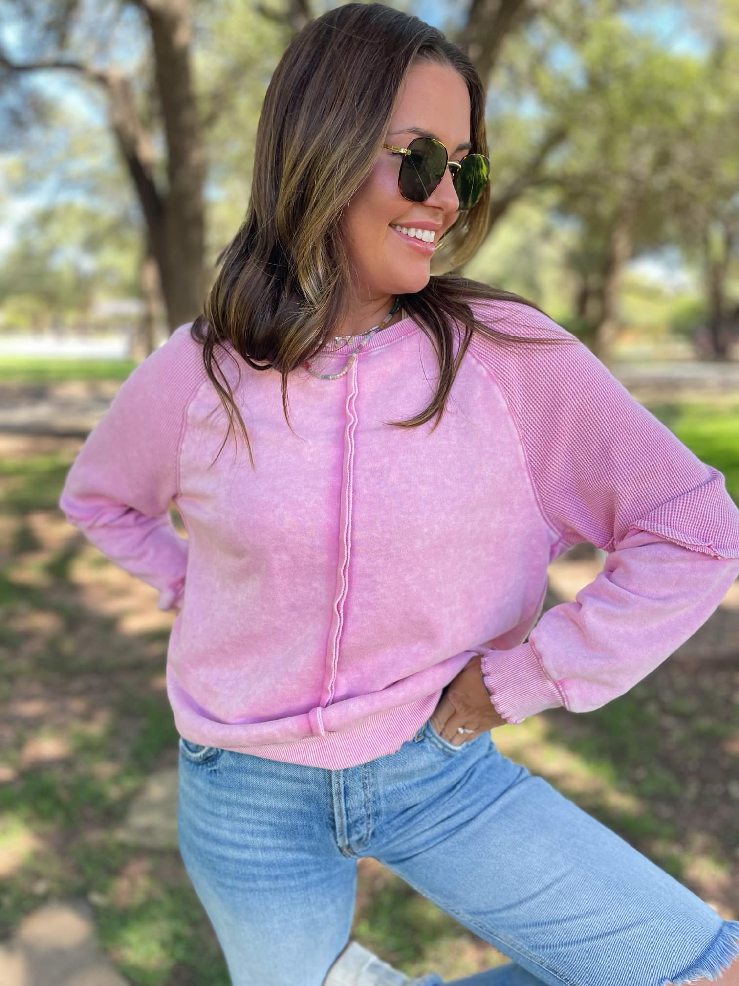 PREORDER: Elliott Exposed Seam Sweatshirt - 5 Color Options | Cozy Unisex Pullover for Casual Wear & Street Style