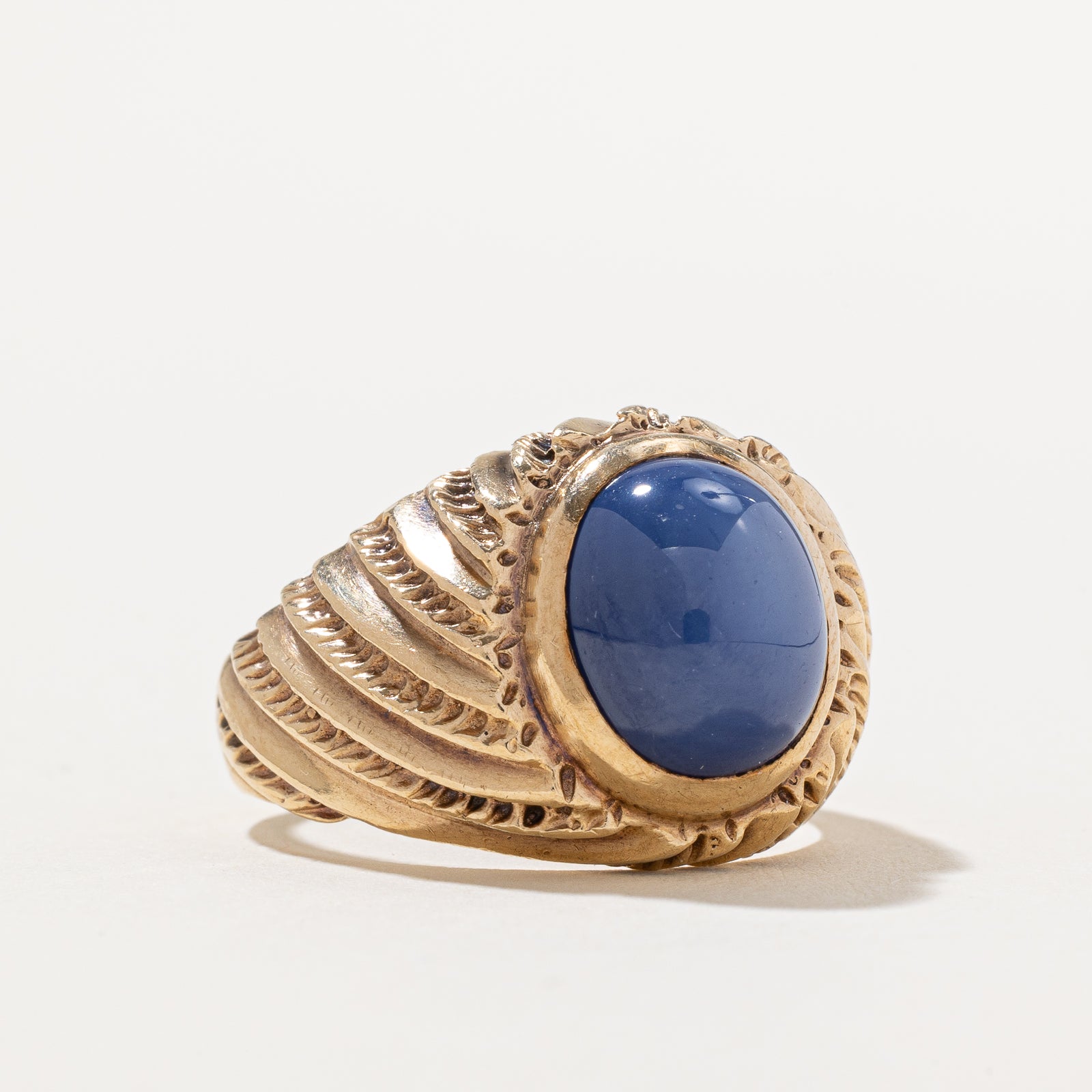 Synthetic Sapphire Cocktail Ring - 7.50ct Blue Gemstone Statement Ring - Size 9.75 - Elegant Evening Party Jewelry for Women - Perfect for Weddings, Galas & Special Occasions