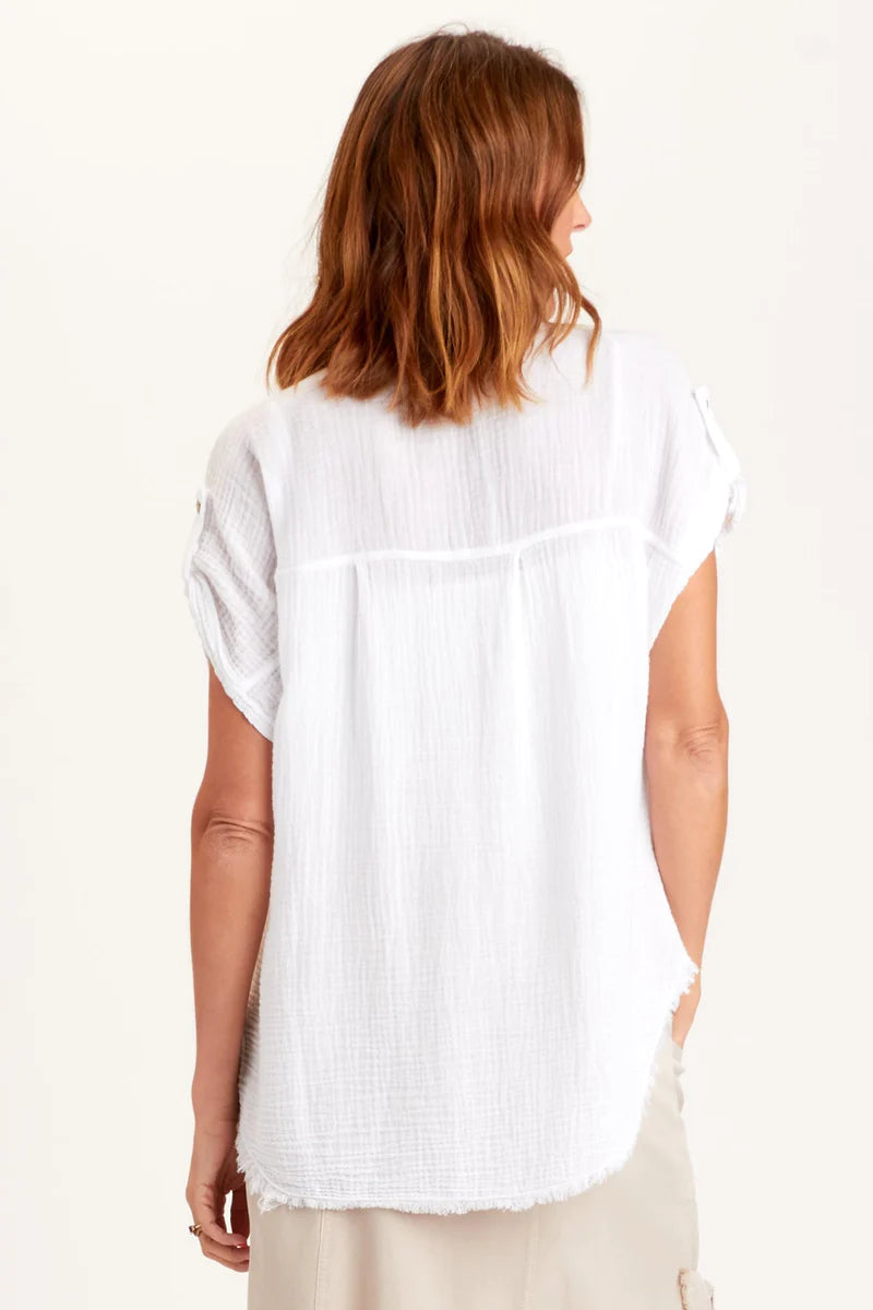 Aurelius Tunic for Women - Elegant White Blouse | Perfect for Office Wear, Casual Outfits & Special Occasions