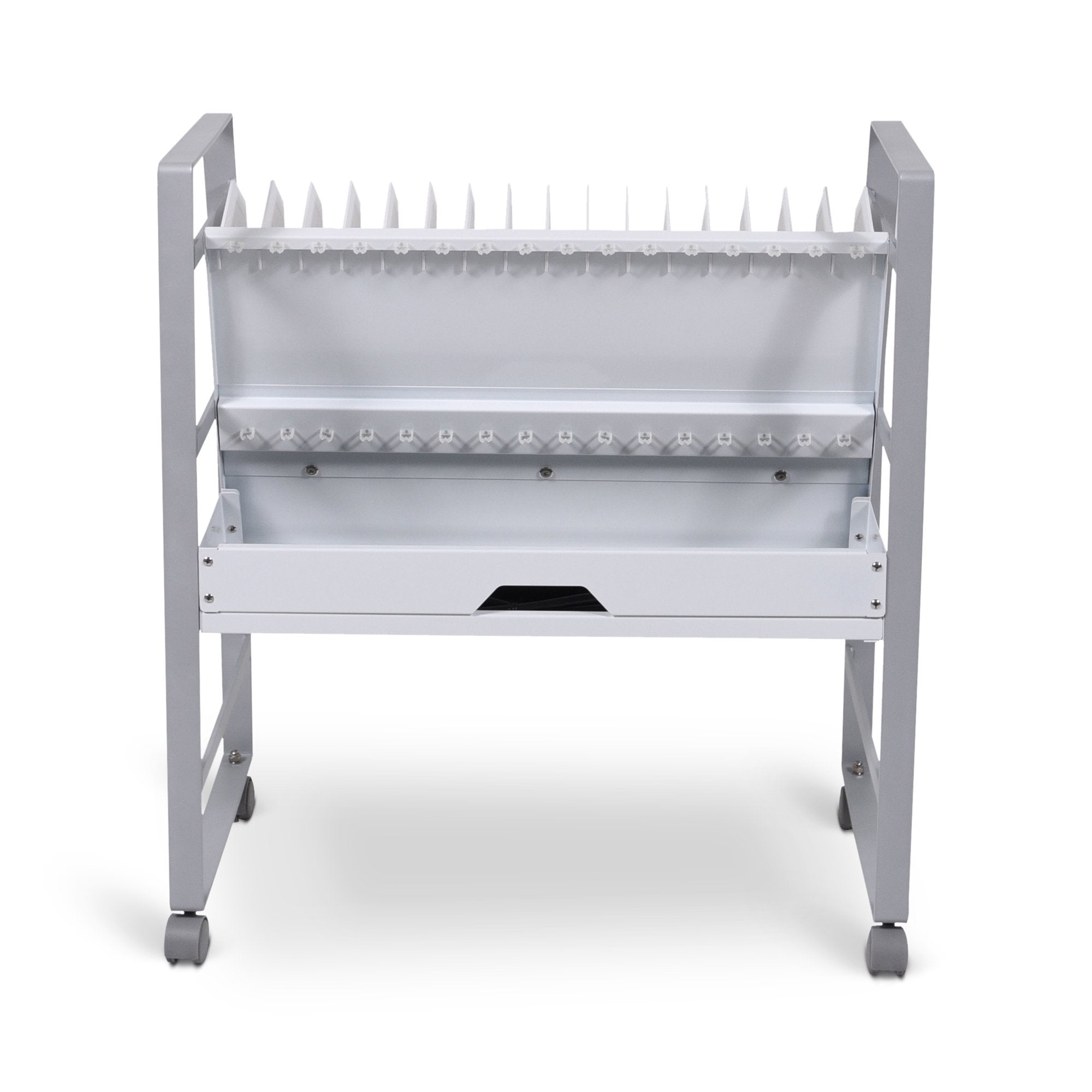 Luxor LOTM16 16-Slot Tablet & Chromebook Charging Cart - Secure Storage & Charging Station for Schools, Offices & Libraries