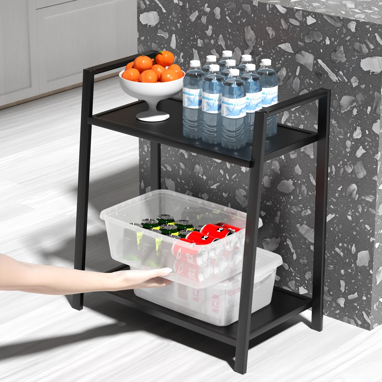 14 L Plastic Clear Storage Box with Latching Lid - 4-Pack Organizer Bins for Home, Office, Kitchen & Bathroom Organization