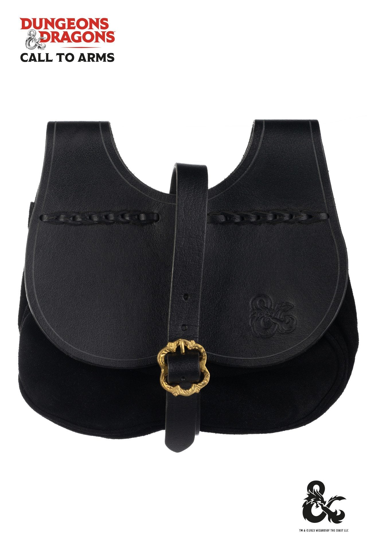 Dungeons & Dragons Black Kidney Belt Bag - Stylish Waist Pack for RPG Gaming, Cosplay & Outdoor Adventures