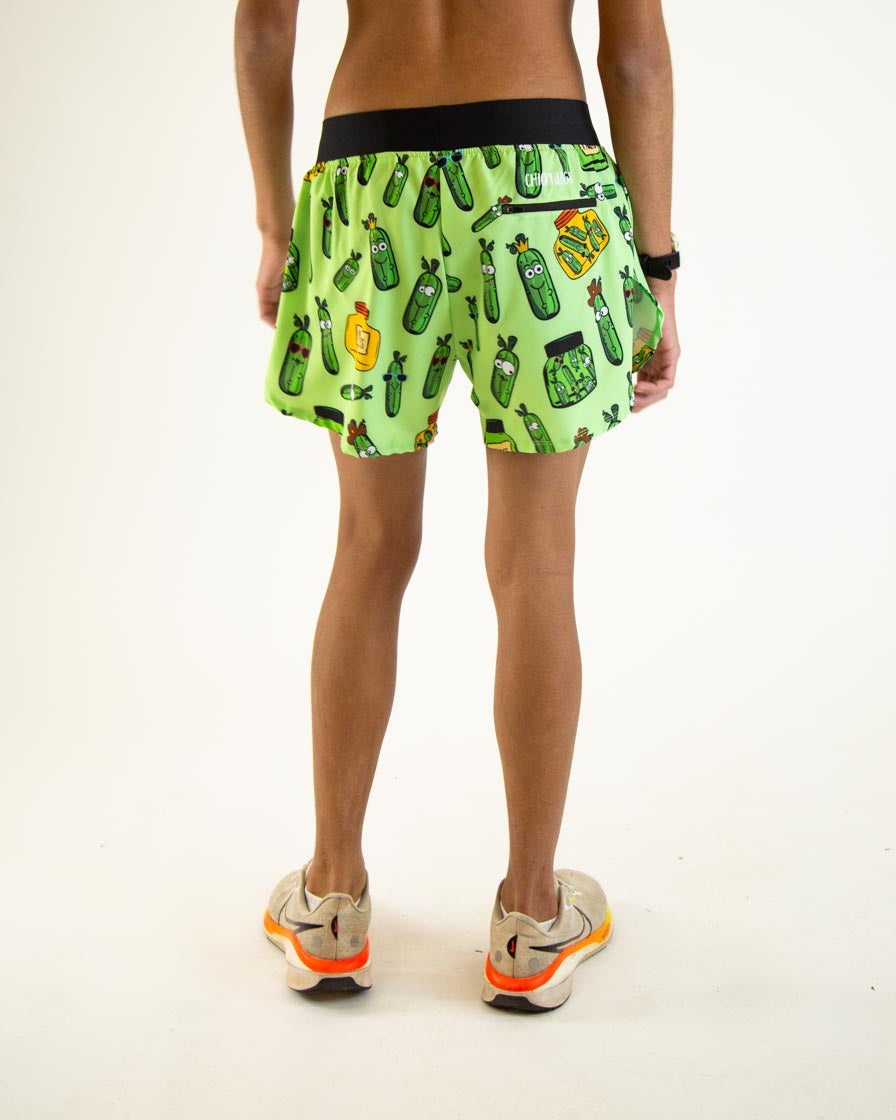 Men's Pickles 4 Half Split Shorts - Breathable Athletic Running Shorts for Gym, Workout & Casual Wear