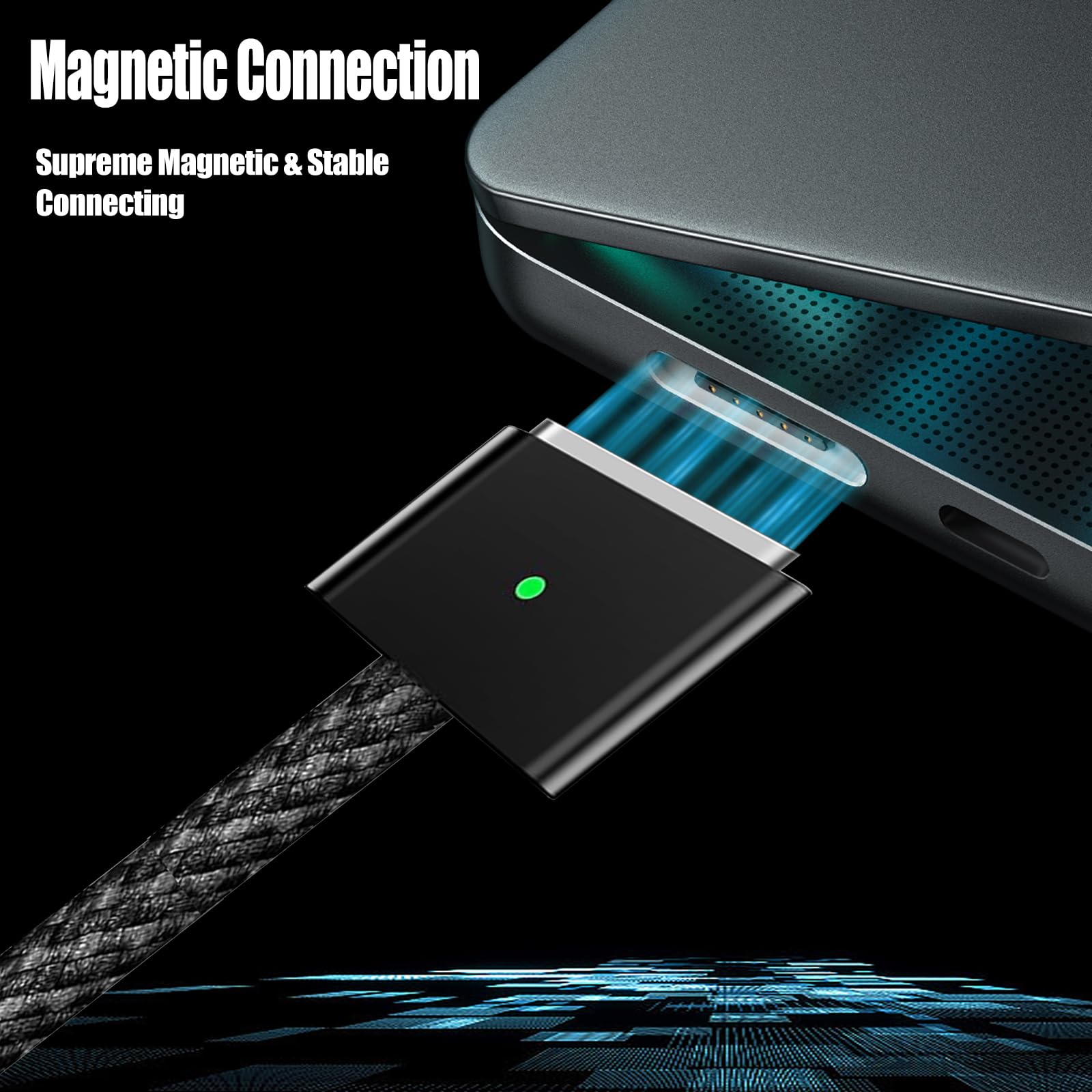 140W USB-C to Magnetic 3 Charging Cable for MacBook Pro/Air - Fast Charger Compatible with MacBook Pro 2021 M1 Pro/Max 14