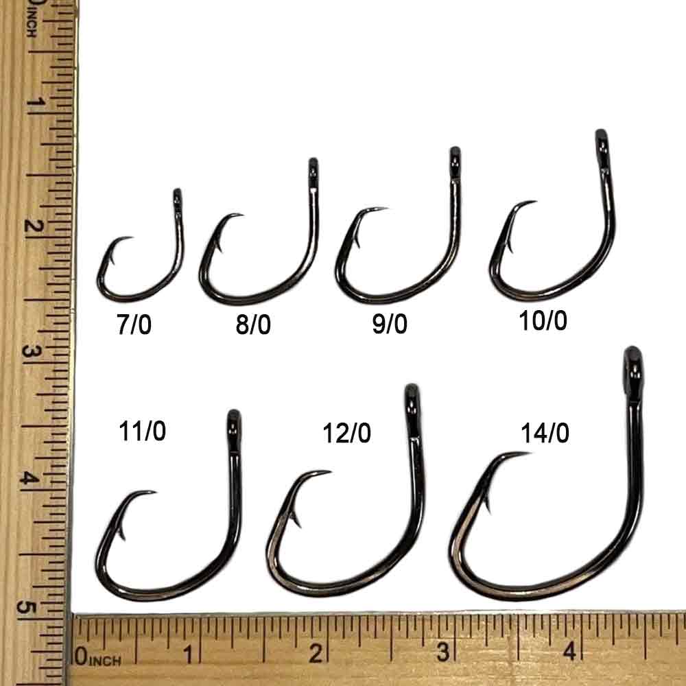 100Pcs Hopper Circle Fishing Hooks - Strong & Sharp Saltwater Hooks for Bass, Catfish, Trout - Perfect for Freshwater & Saltwater Fishing Trips