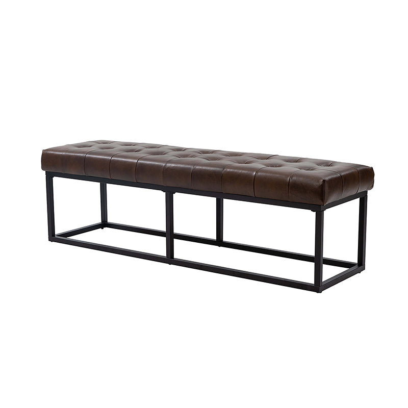 Rosana Genuine Leather Multi-Functional Storage Bench with Cushion Top - Perfect for Entryway, Bedroom, or Living Room Seating and Storage