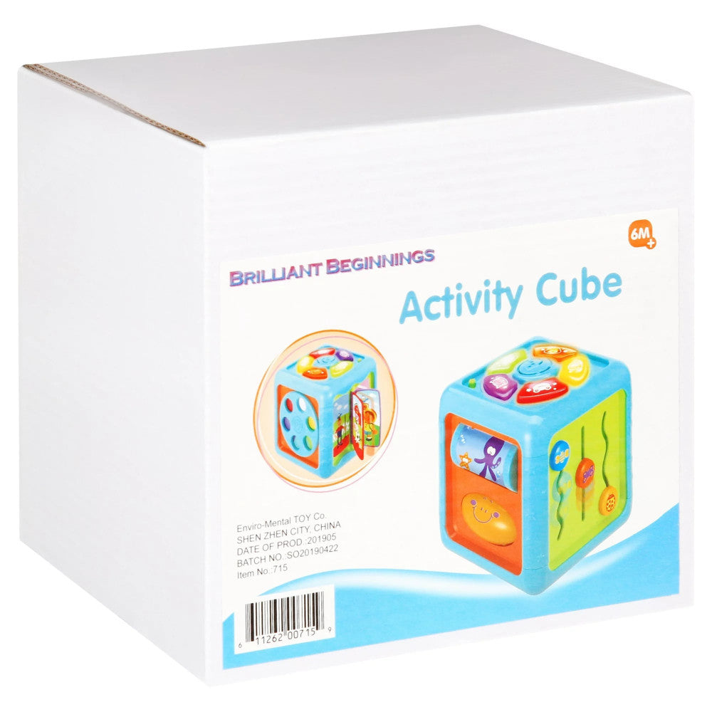 Brilliant Beginnings Baby Activity Cube with Lights & Sounds - Interactive Learning Toy for Toddlers 1-3 Years - Early Education & Sensory Development - Perfect for Playtime & Nursery