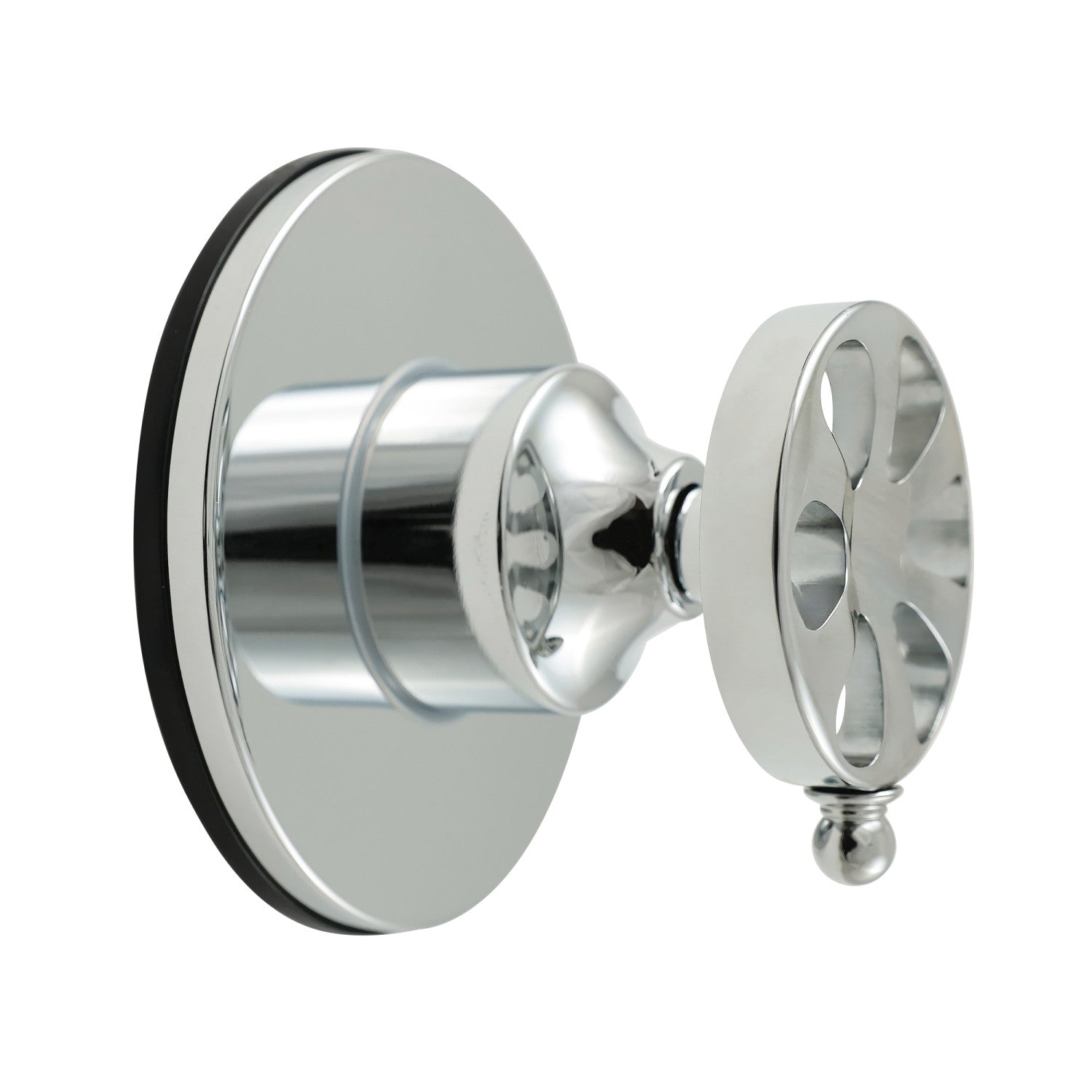 Belknap KS3031RX Single Handle 3-Way Diverter Valve with Round Trim Kit - Polished Chrome Finish for Shower, Bathtub & Sink Plumbing Installations