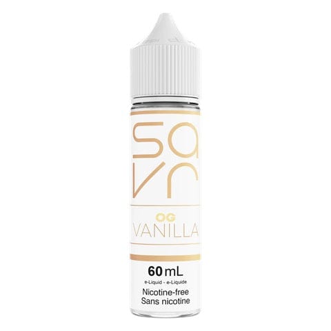 SAVR OG Vanilla 60mL Freebase Nicotine E-Liquid - Premium Vape Juice for Smooth Throat Hit & Cloud Chasing | Perfect for Sub-Ohm Tanks & Vape Mods