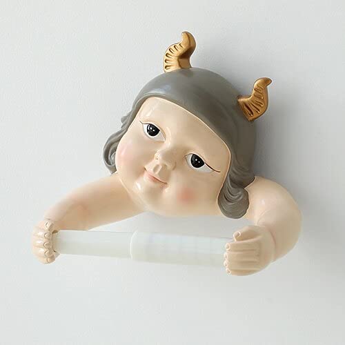Modern Art Wall Decor - Handcrafted Roll Paper Satellite Tissue Dispenser for Bathroom & Kitchen | Unique Home Decoration for Living Room, Office, and Restrooms