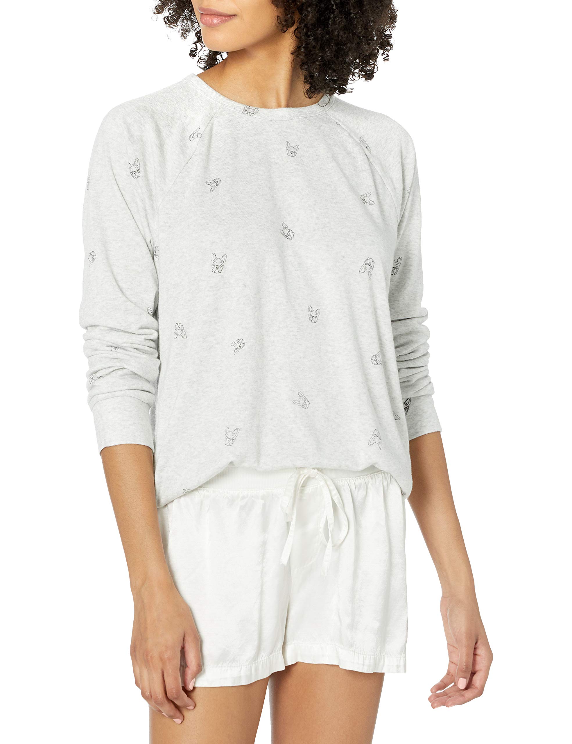 PJ Salvage Women's Cozy Lily Rose Long Sleeve Loungewear Top - Soft & Comfortable Sleepwear for Relaxing at Home or Casual Outings