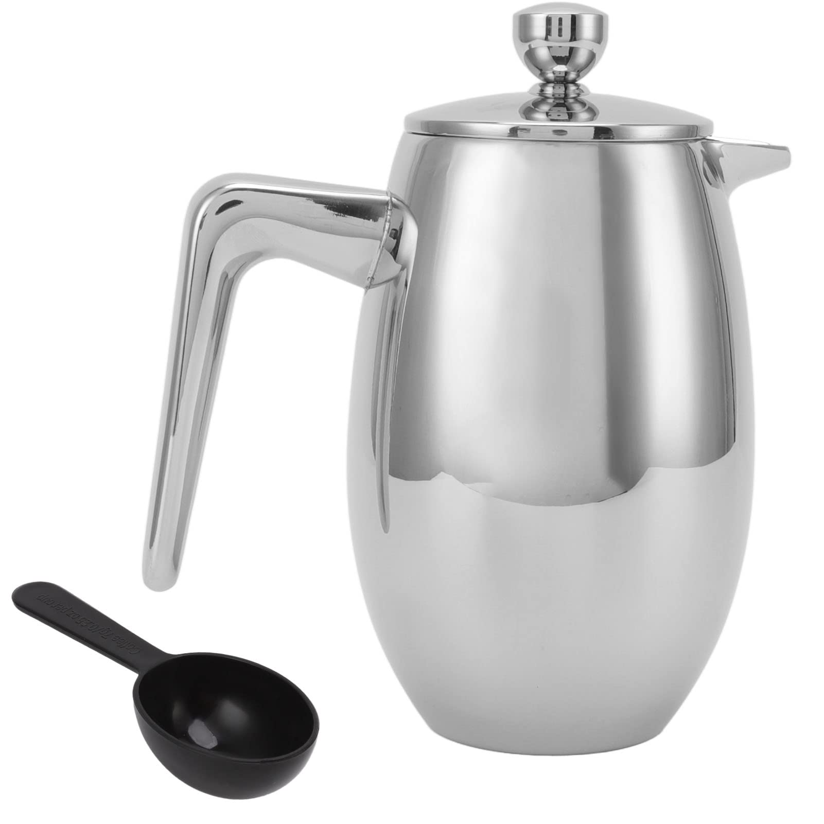 Premium 304 Stainless Steel Double Layer U-Shaped French Press Coffee Filter - Hand Brewing Coffee Maker for Home & Office - Perfect for Camping, Travel & Daily Coffee Lovers