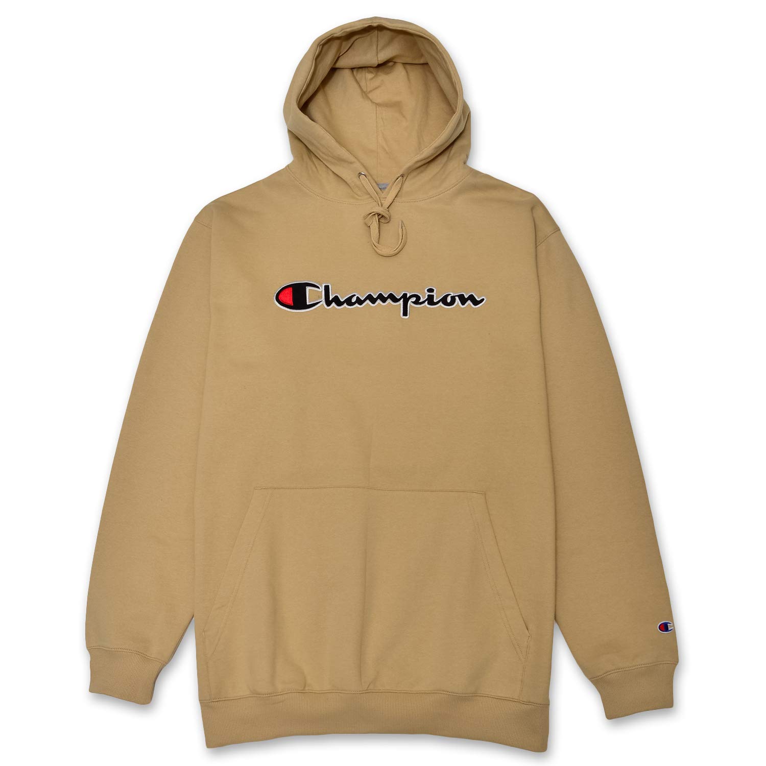 Champion Men's Big & Tall Fleece Hoodie - Embroidered Pullover Sweatshirt for Casual Wear, Gym & Outdoor Activities