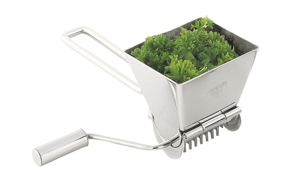Avanti Rotary Herb Mill - Premium Stainless Steel Spice Grinder for Fresh Herbs, Peppercorns & Seasonings - Perfect for Cooking, Baking & Garnishing Dishes