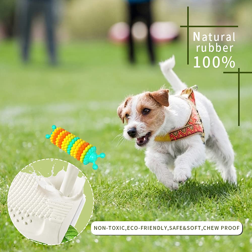 **Durable Indestructible Dog Chew Toys for Aggressive Chewers – Rubber Teeth Cleaning Chew Toys for Small, Medium & Large Breed Dogs – Interactive Puppy Training Toys for Outdoor Play – Blue**    *(Great for teething puppies, aggressive chewers, and interactive training sessions!)*