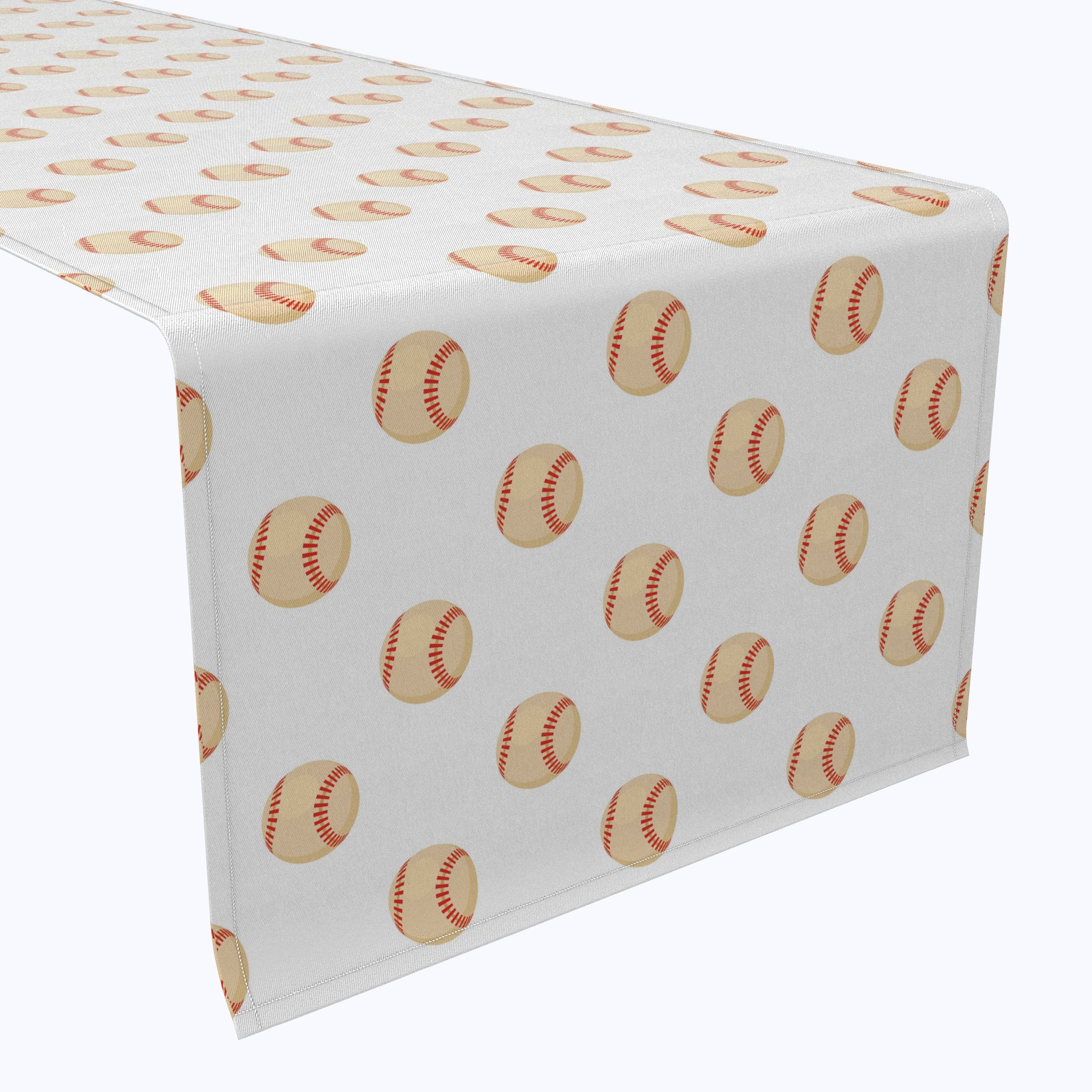 Baseball Themed Table Runner - Decorative Sports Dining Table Decor for Game Day Parties, Home Decor, and Baseball Fan Gifts