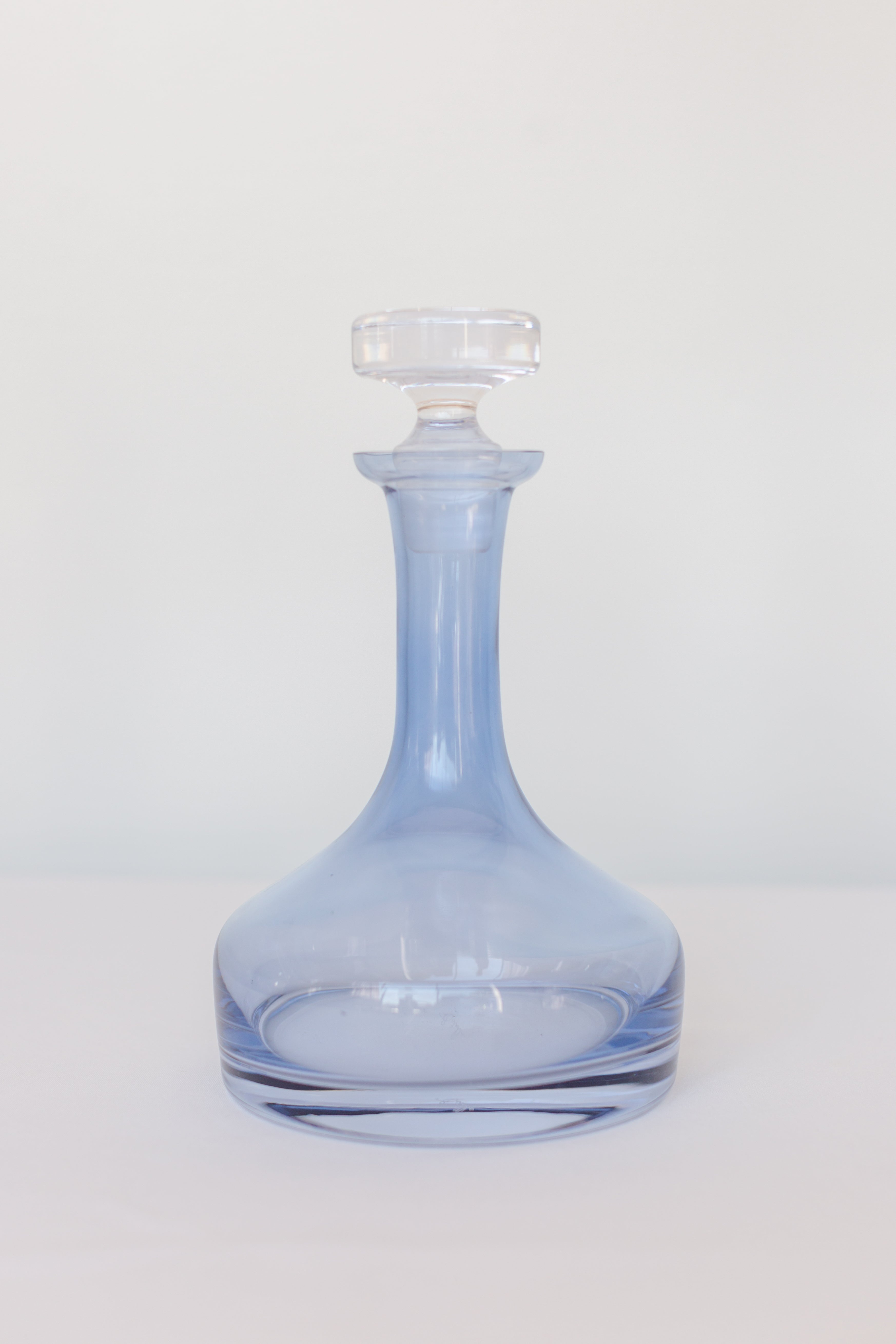 Elegant Estelle Colored Glass Decanter Set - Cobalt Blue Wine Carafe for Home Bar & Gift Giving | Perfect for Red Wine Aeration, Dinner Parties & Special Occasions