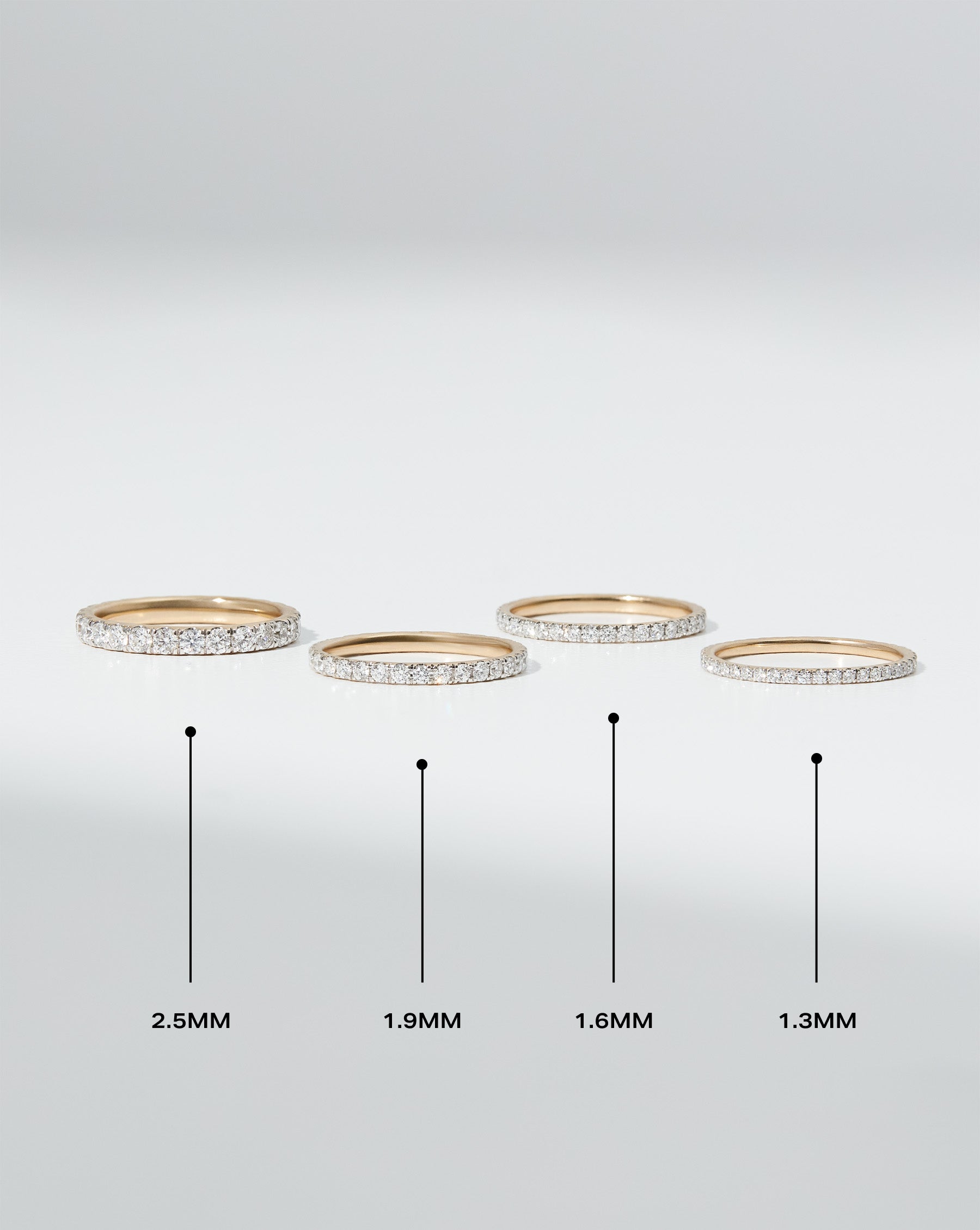 1.9mm Personalized Perfect Pavé Diamond Ring for Women - Custom Engraved Wedding Band, Anniversary Gift, Engagement Jewelry - Ideal for Proposals, Bridal Sets & Special Occasions
