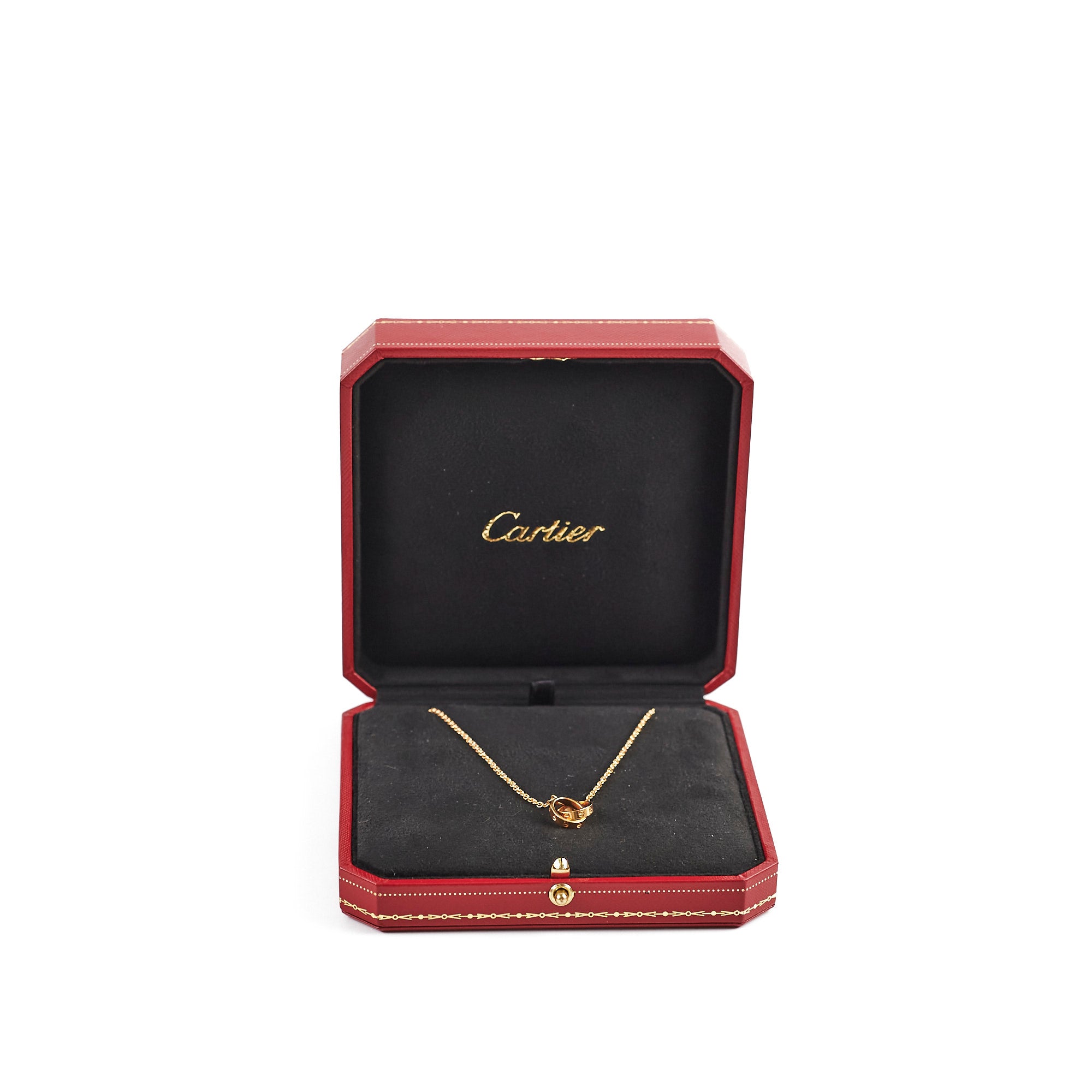 Cartier Love Baby Love Necklace - 18K Gold Plated Diamond Pendant for Women | Elegant Jewelry Gift for Her | Perfect for Anniversaries, Birthdays & Special Occasions