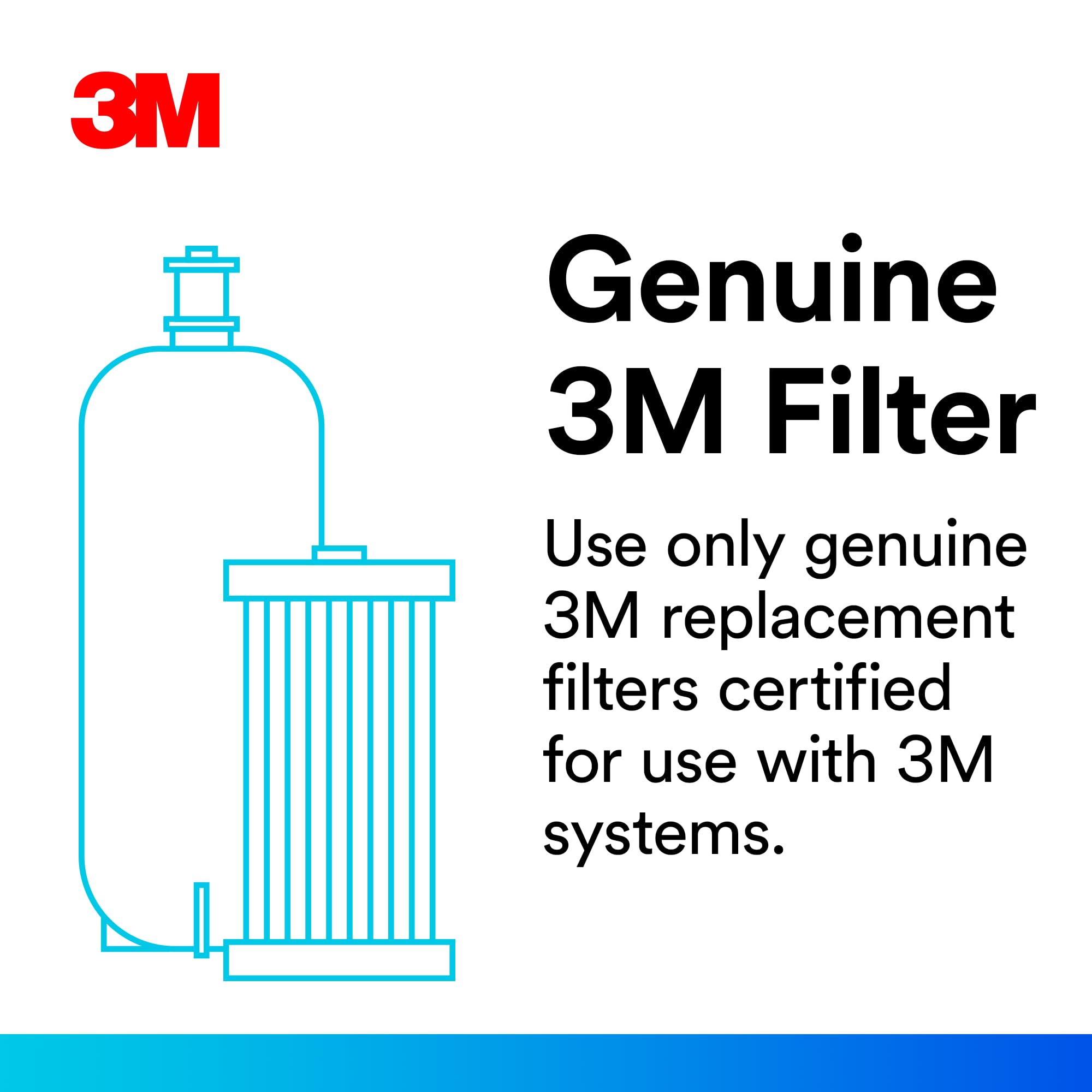 3M HF20-S High Flow Water Filtration Replacement Cartridge for Commercial Ice Maker Machines - Reduces Sediment, Microplastics, Chlorine Taste & Odor, Cysts - Scale Inhibitor - Compatible with ICE120-S Series - Perfect for Restaurants, Hotels & Food Service Businesses
