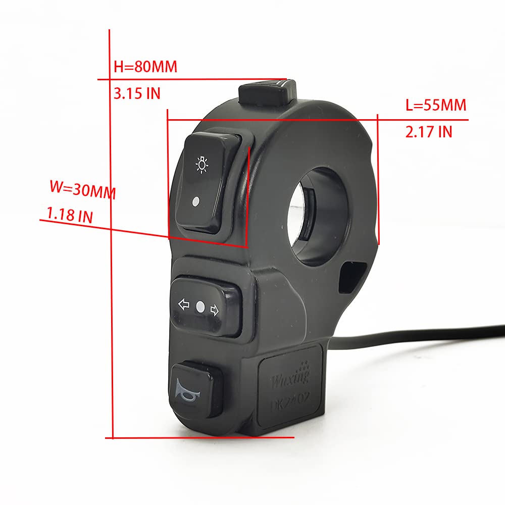 PALUMMA Electric Bike Turn Signal & Tail Light - Waterproof LED Bicycle Lights with Horn Switch for E-Bikes (BBS 01/02 HD) | Perfect for Night Riding & Urban Commuting