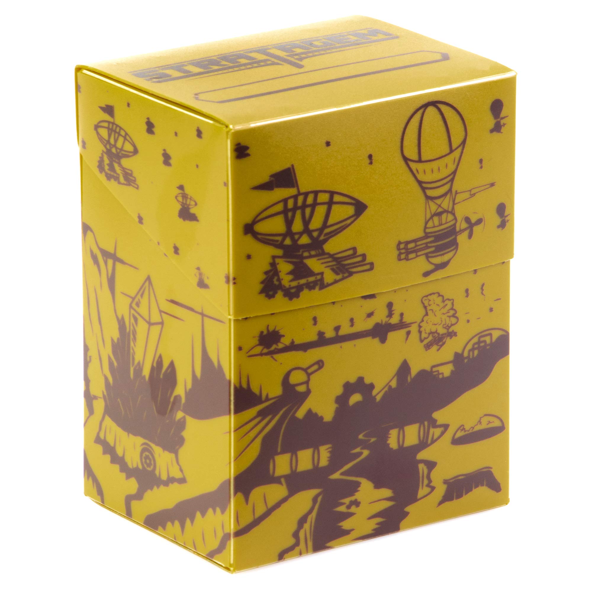 Dueling Dirigibles Oversized Deck Box - Holds 60+ Cards for Magic the Gathering, Pokémon, Yu-Gi-Oh! (Sleeved/Unsleeved) - Premium Card Storage with Dividers - Perfect for TCG Tournaments & Game Nights