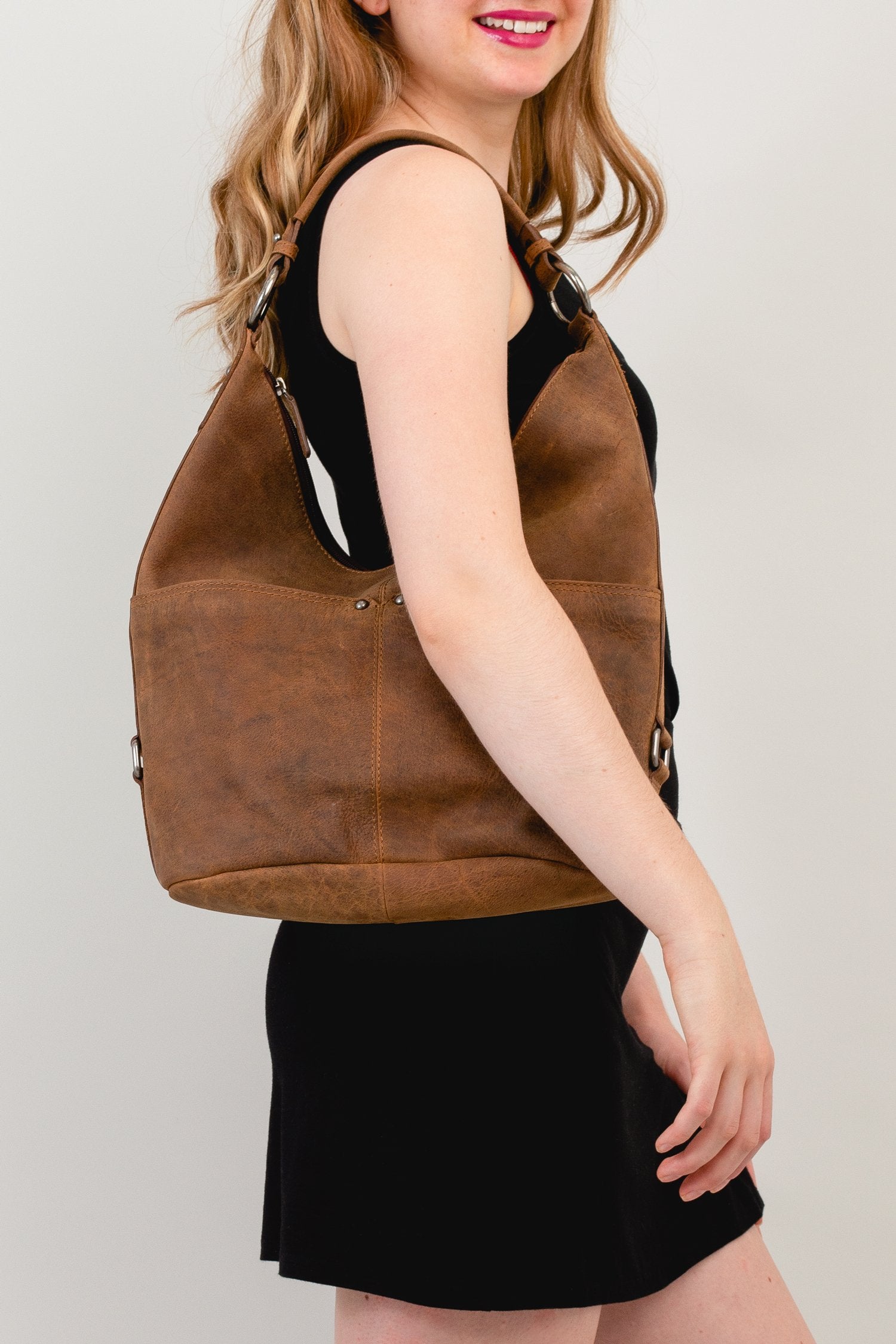 Adrian Klis 2793 Genuine Buffalo Leather Handbag for Women - Stylish & Durable Crossbody Purse for Work, Travel & Everyday Use