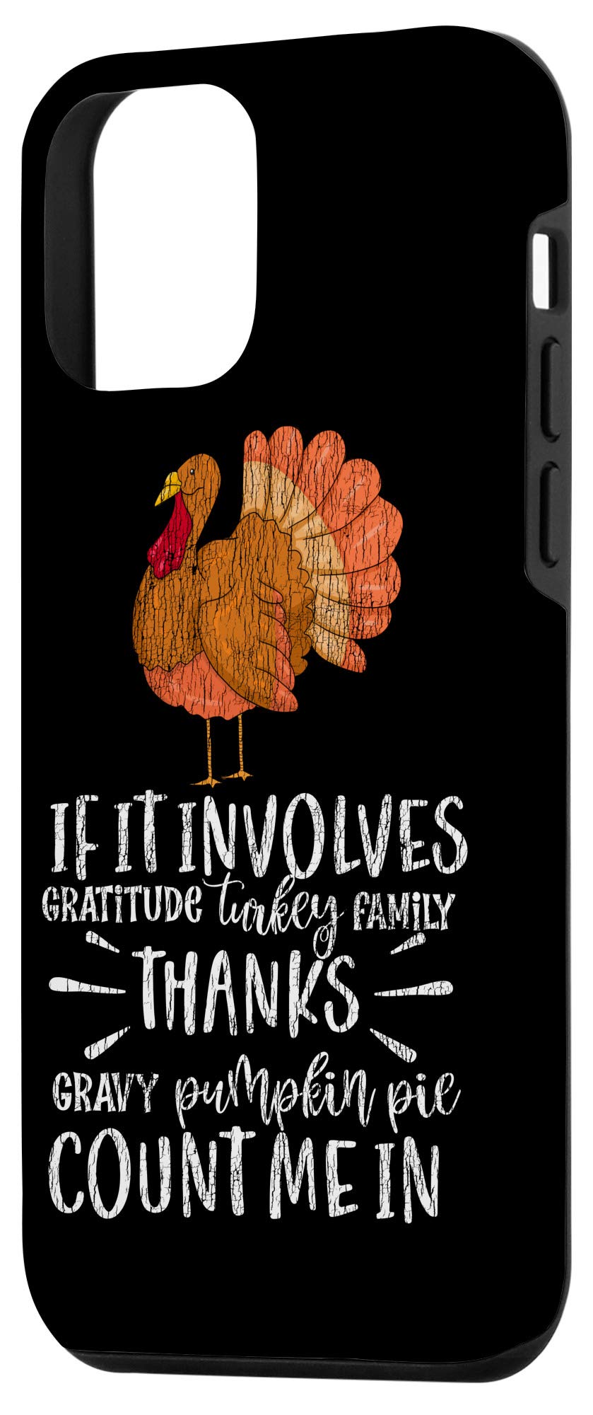 iPhone 12 Mini Funny Pie & Turkey Thanksgiving Phone Case - Matching Family Outfit for Holiday Gatherings & Festive Celebrations