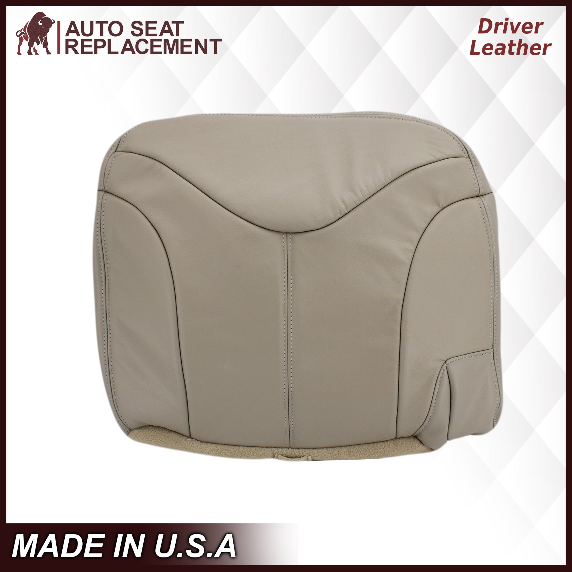 2000-2002 GMC Yukon XL 2nd Row Captain Seat 50/50 Split Bench Seat Cover - Shale Tan Color - Custom Fit for Yukon XL - Durable & Comfortable - Perfect for Road Trips & Family Adventures