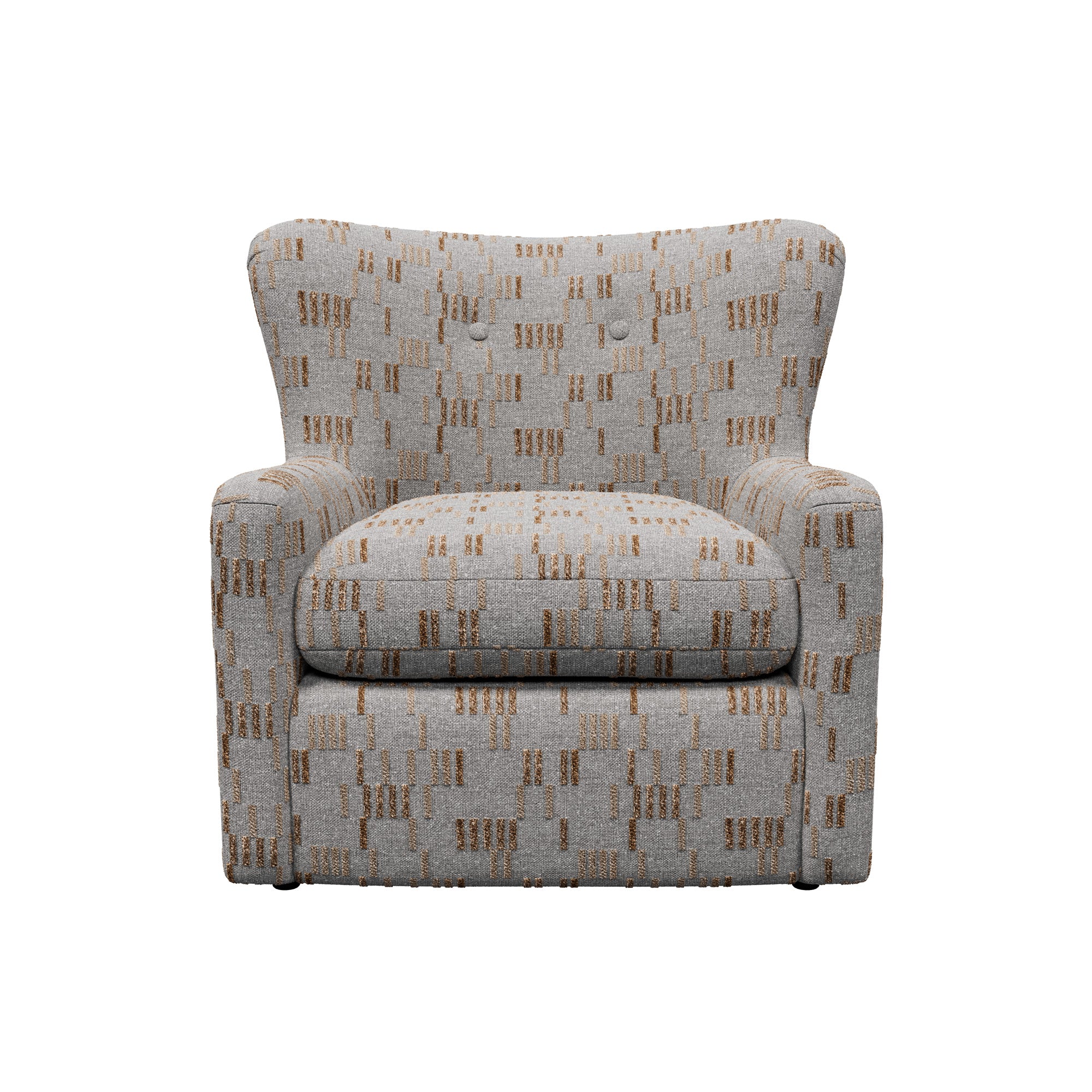 Ophelia Accent Chair - Modern Upholstered Lounge Chair with Wooden Legs for Living Room, Bedroom & Office - Perfect for Reading, Relaxing & Home Decor
