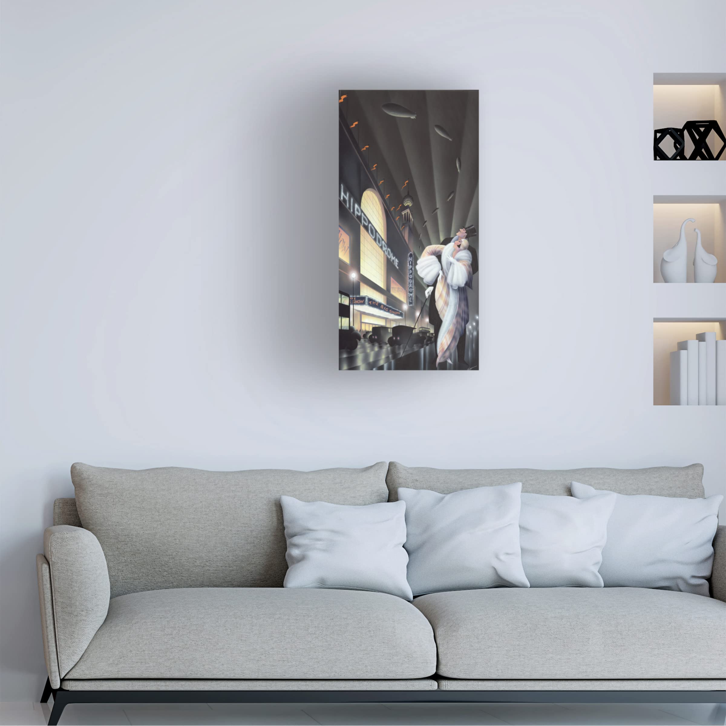 Trademark Fine Art 'The Hippodrome' Canvas Wall Art by Robert Hoppe - Perfect for Living Room, Bedroom & Office Decor