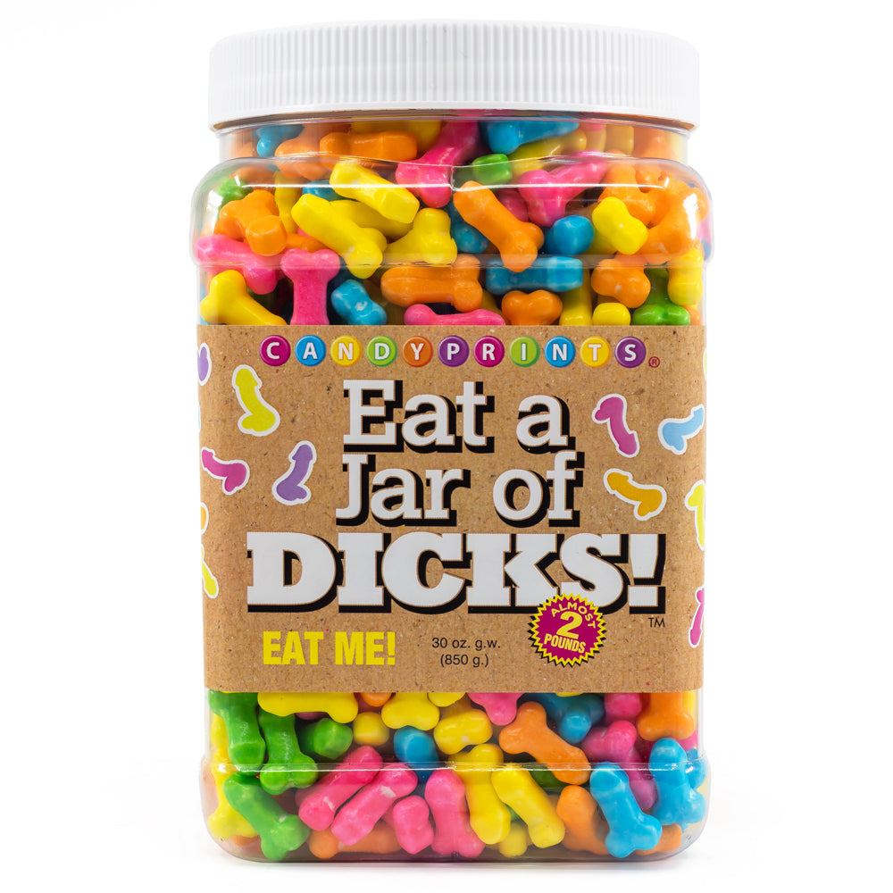 Penis Shaped Candy - Fun Novelty Gummy Treats for Bachelorette Parties & Adult Gag Gifts | Eat A Jar of Dicks