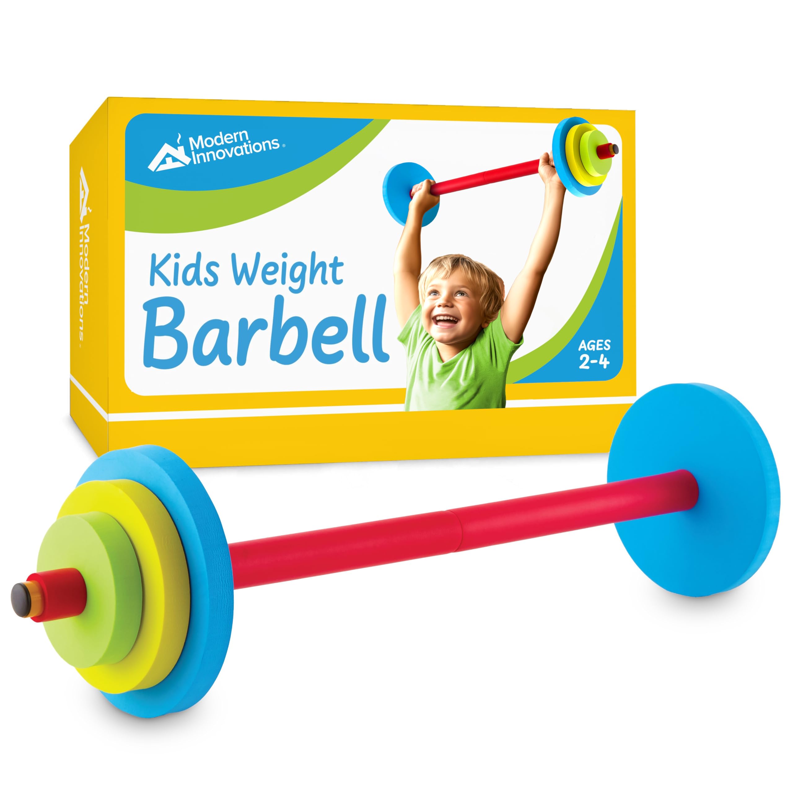 Kids Barbell Weight Set - Colorful Toy Dumbbells for Toddler Exercise & Fitness | Fun Workout Equipment for Children | Perfect for Home Play, Gym Class & Birthday Gifts