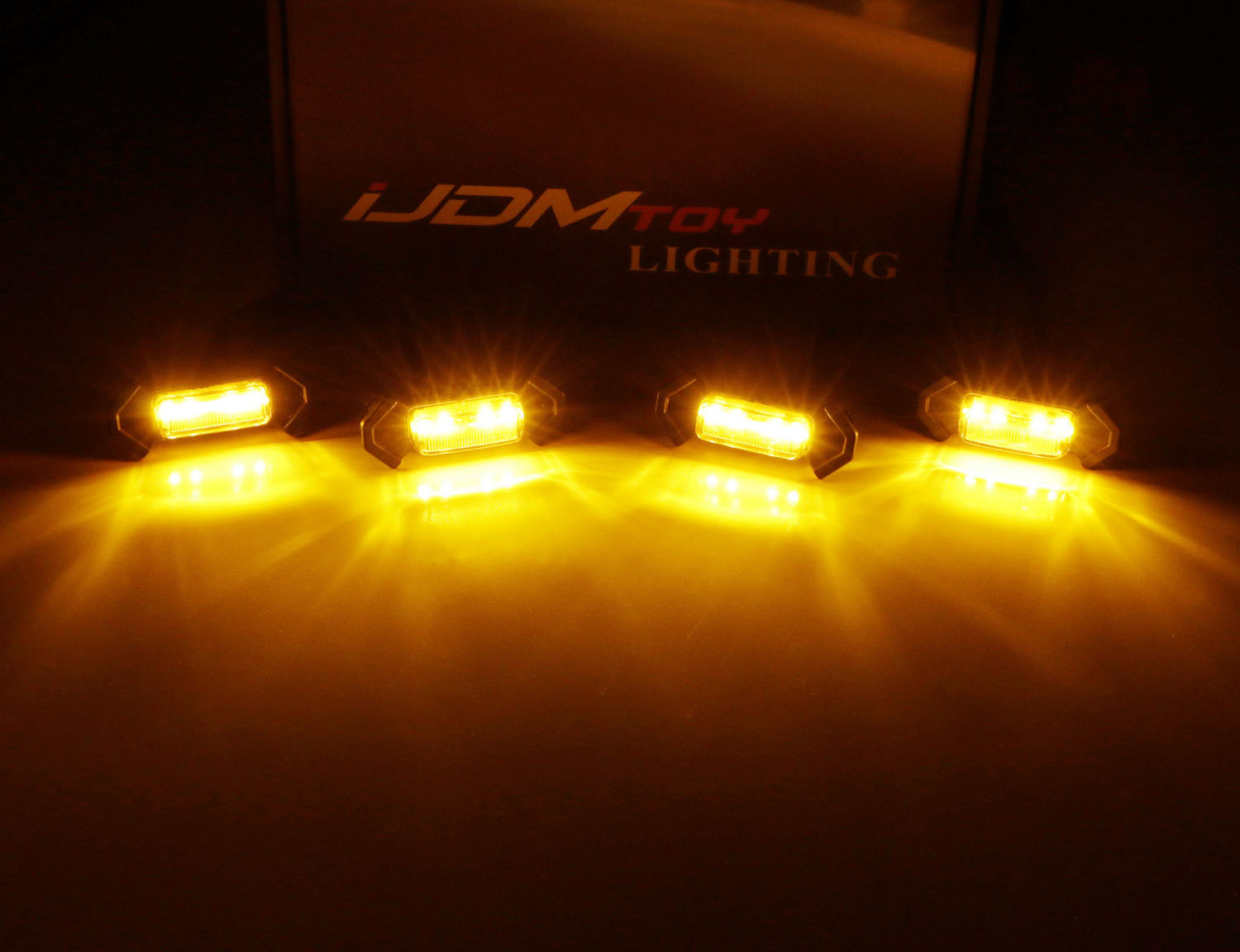 4-Piece Front Grille LED Light Kit for 2016-2023 Toyota Tacoma TRD Pro - Durable Off-Road Lighting Accessories for Night Driving & Adventure