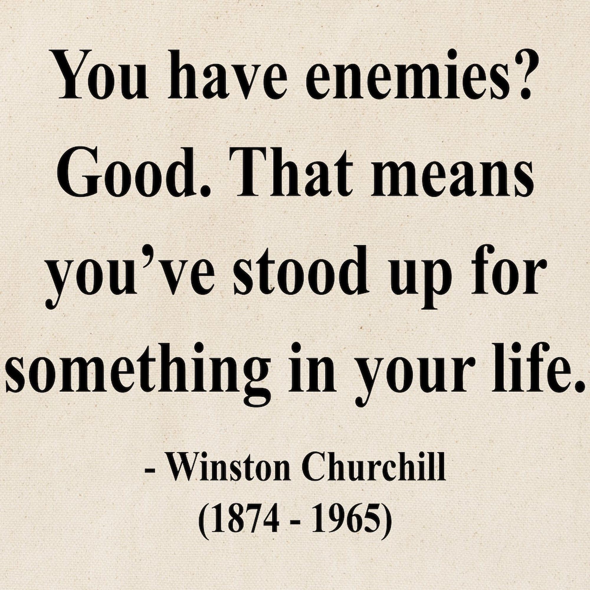 Winston Churchill 17 Tote Bag - Natural Canvas Reusable Shopping Bag for Groceries, Beach & Everyday Use | Eco-Friendly Cotton Tote with Quote